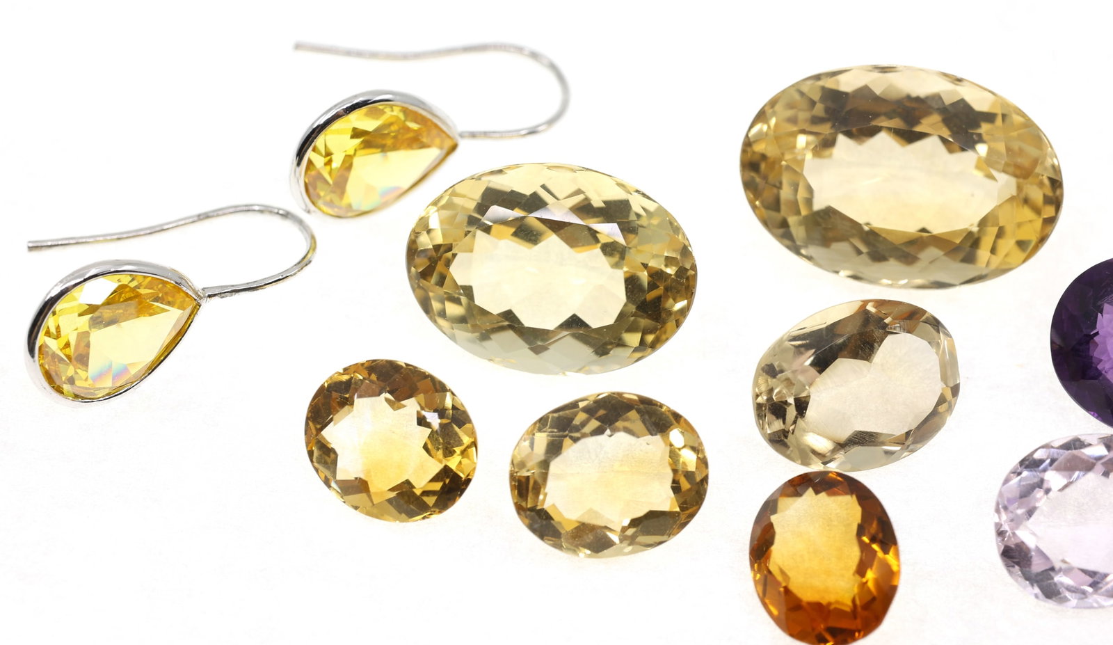 LOOSE CITRINE & AMETHYST - ROUND, OVAL, RECTANGULAR - 4