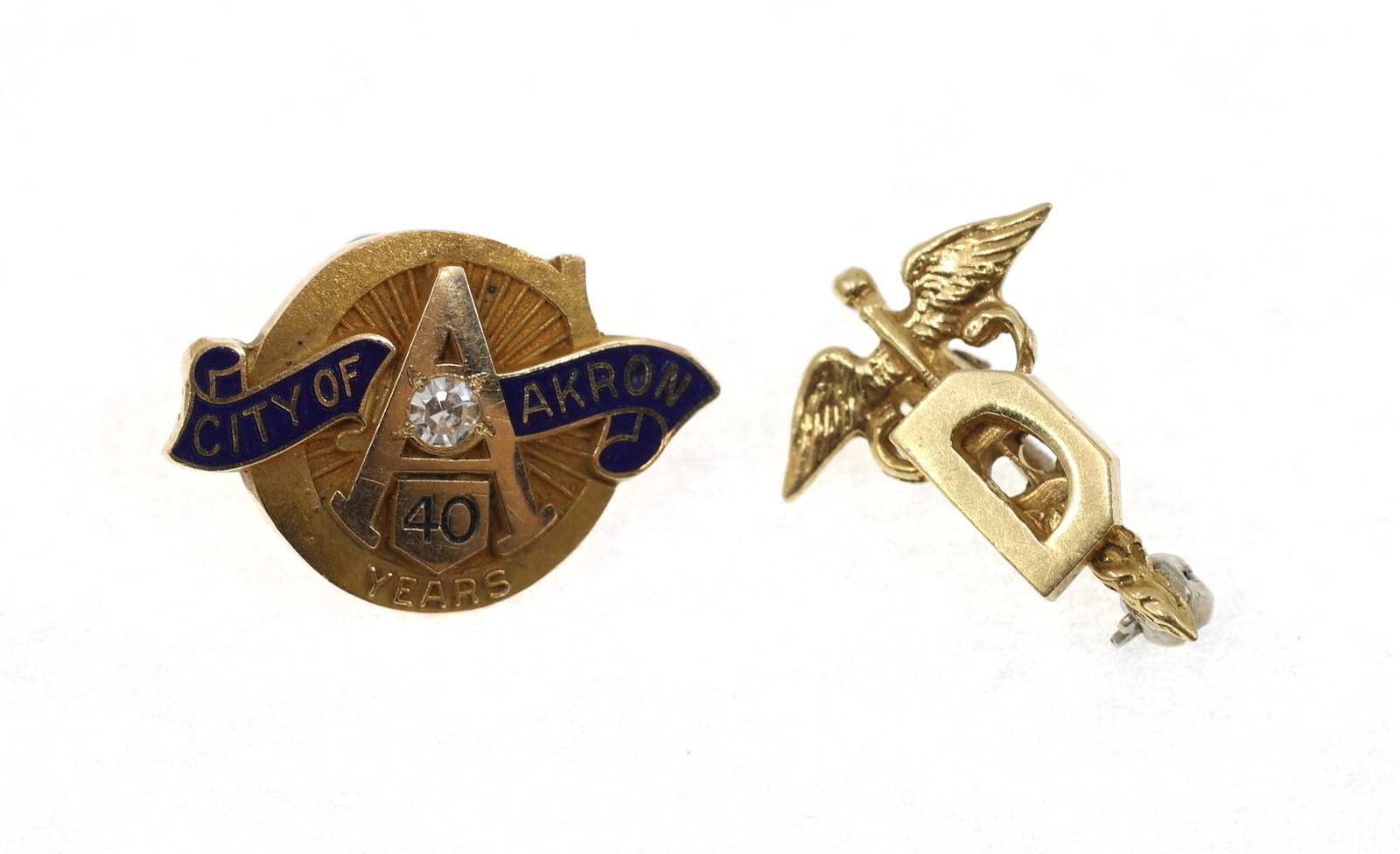 14K YELLOW GOLD SERVICE PINS (1 of 3)