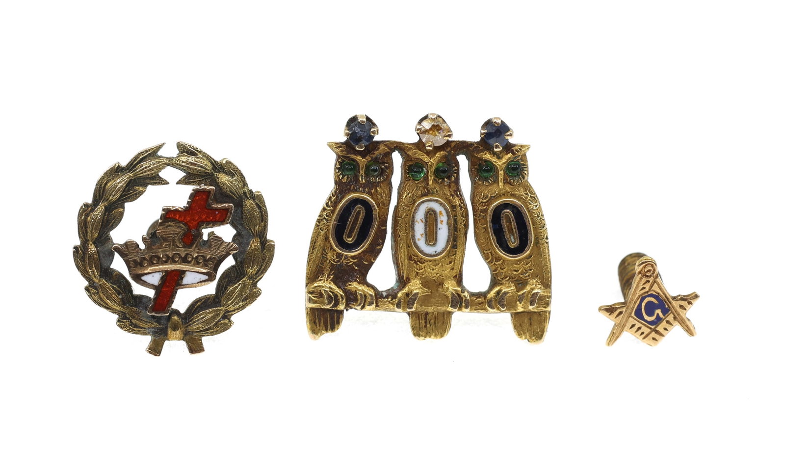 14K YELLOW GOLD FRATERNAL ORGANIZATION PINS (1 of 4)
