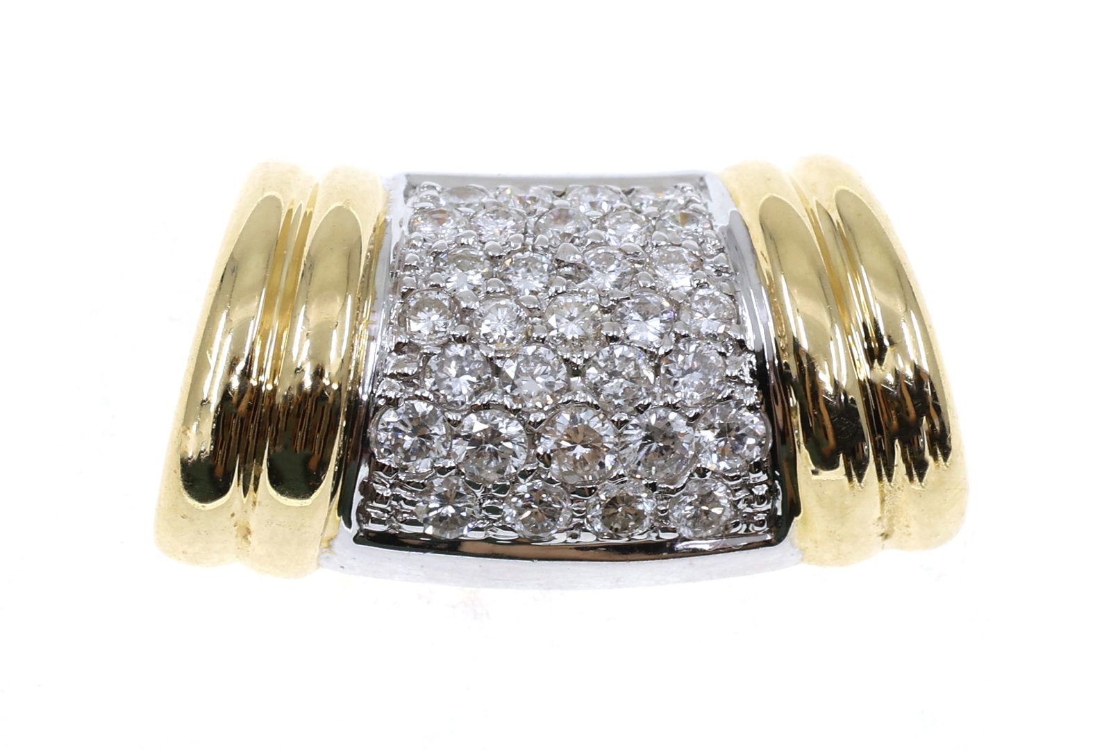 14K YELLOW GOLD 0.90 CTW DIAMOND SLIDE PENDANT (1 of 6)