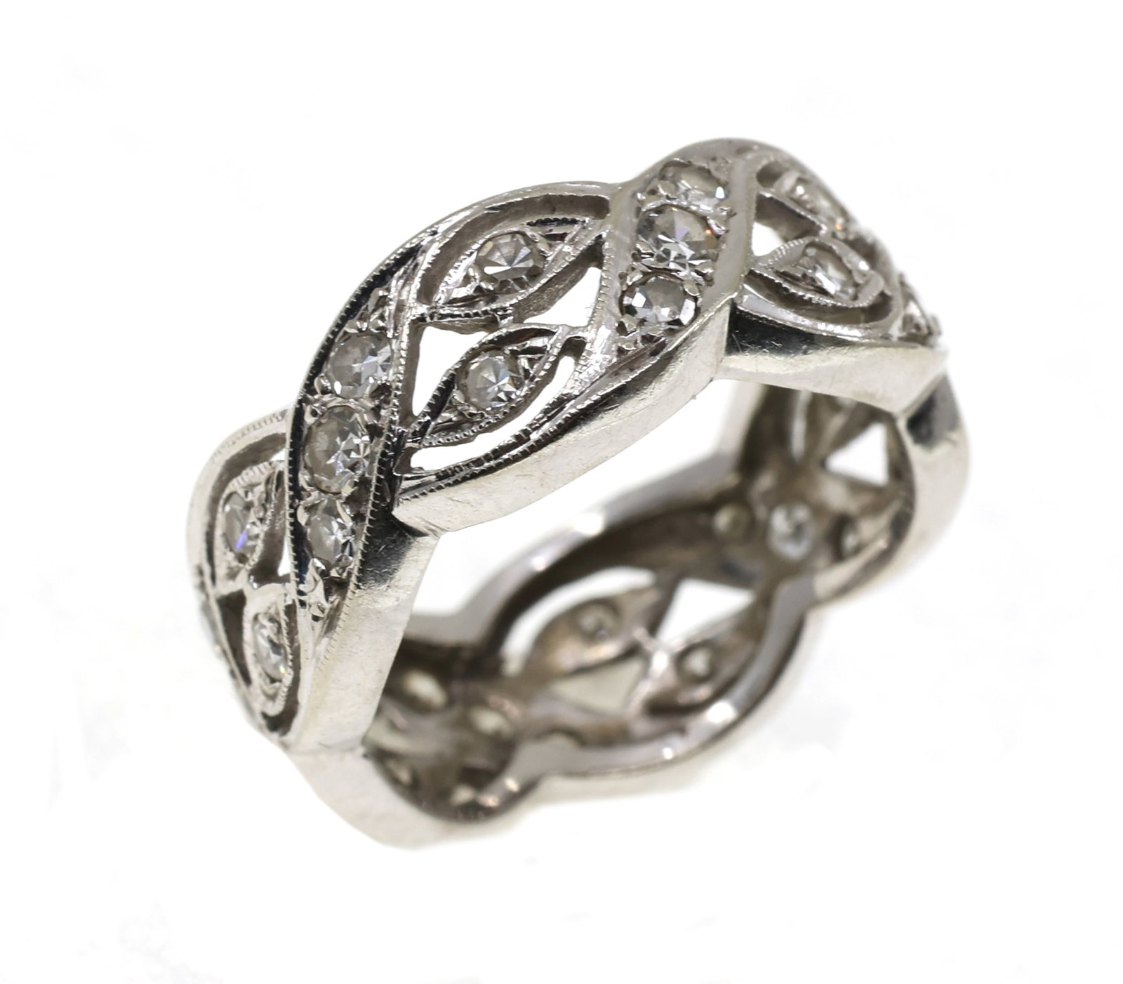 14K WHITE GOLD 0.75 CTW DIAMOND BAND (1 of 4)