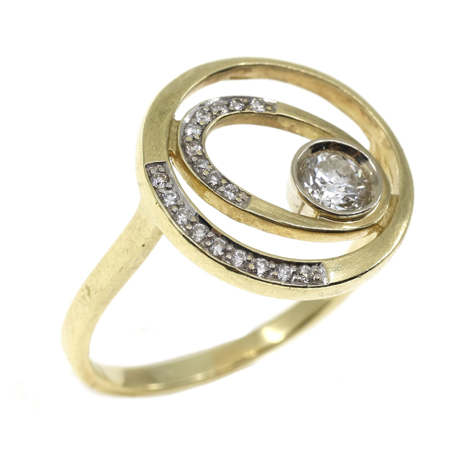 14K YELLOW GOLD 0.50 CTW DIAMOND FASHION RING (1 of 4)