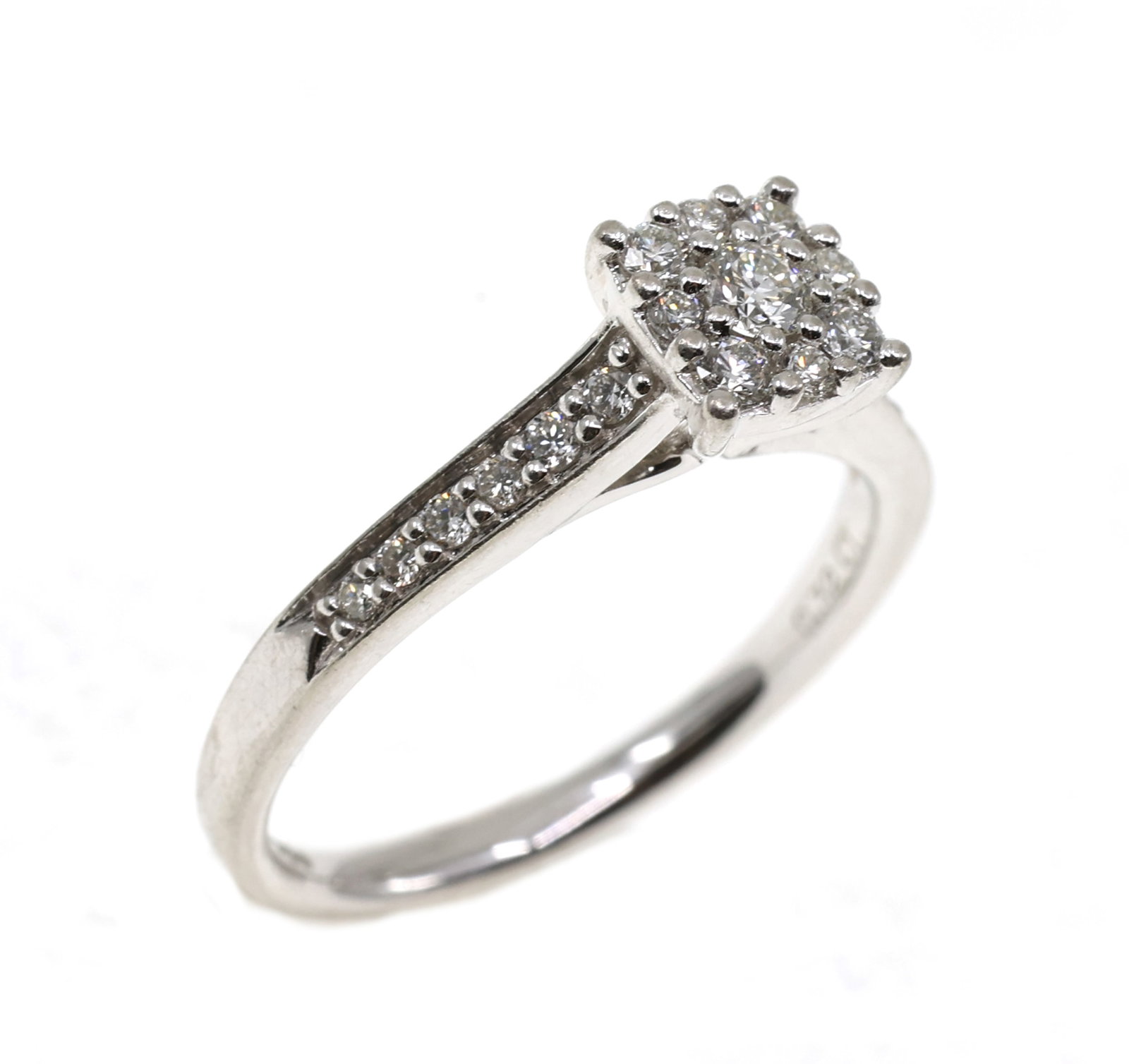 PLATINUM 0.38 CTW DIAMOND ENGAGEMENT RING (1 of 5)