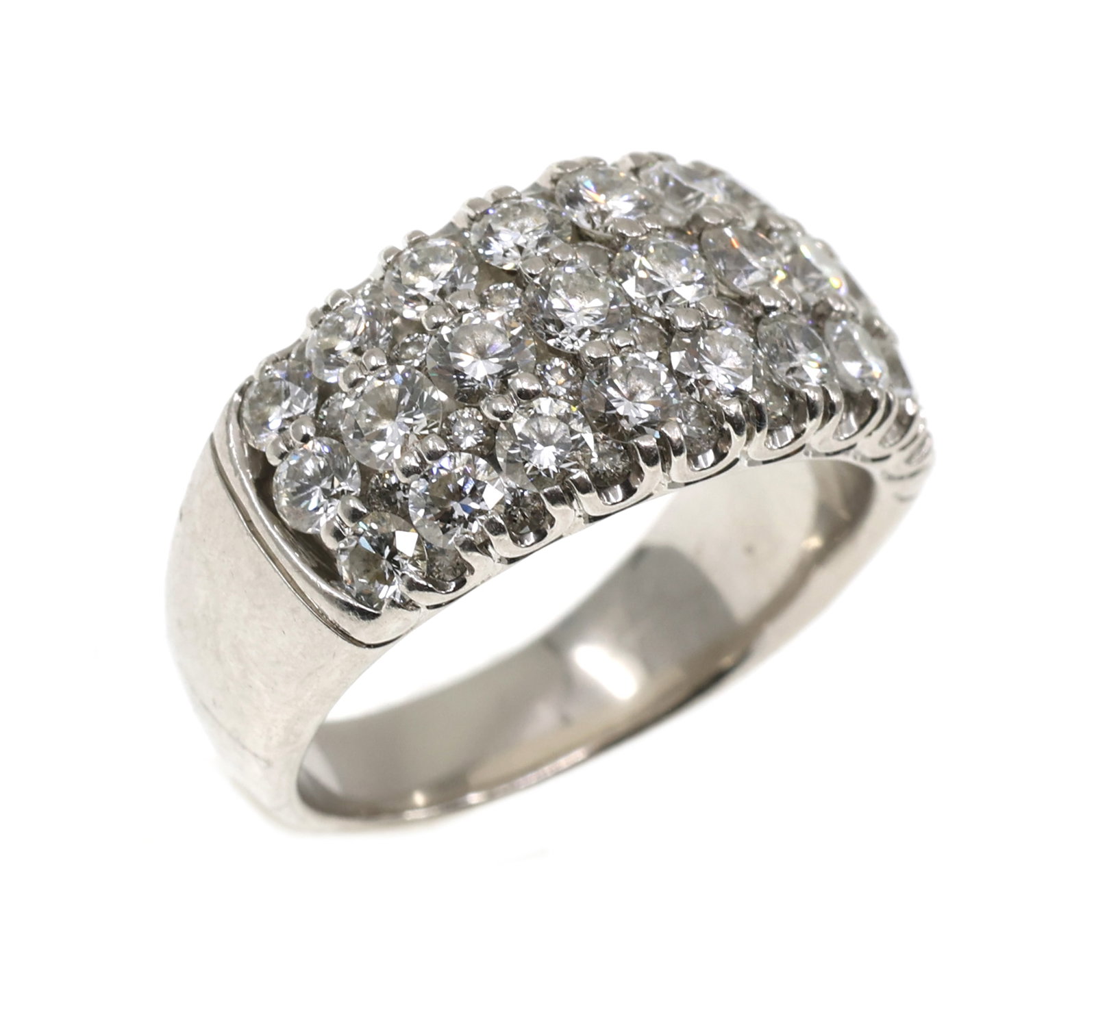 PLATINUM 2.75 CTW DIAMOND PAVE BAND (1 of 6)