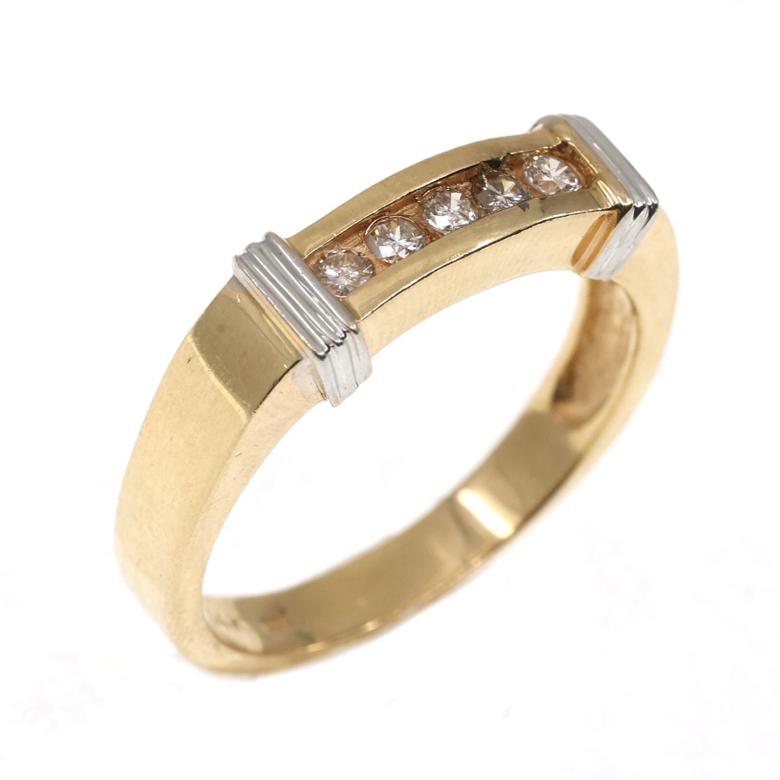 14K YELLOW GOLD 0.15 CTW DIAMOND BAND (1 of 4)
