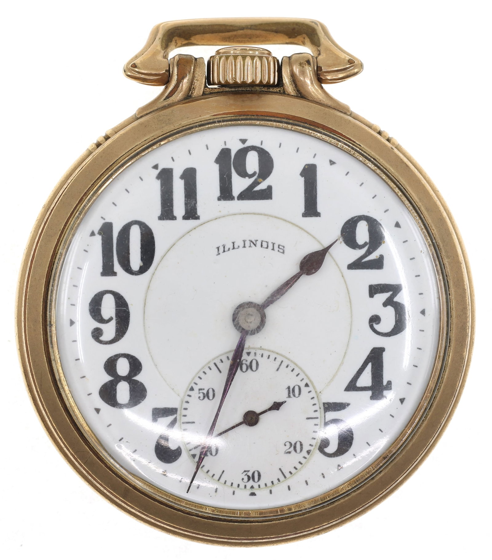 MEN'S ILLINOIS BUNN SPECIAL RAILROAD GRADE POCKET WATCH (1 of 4)