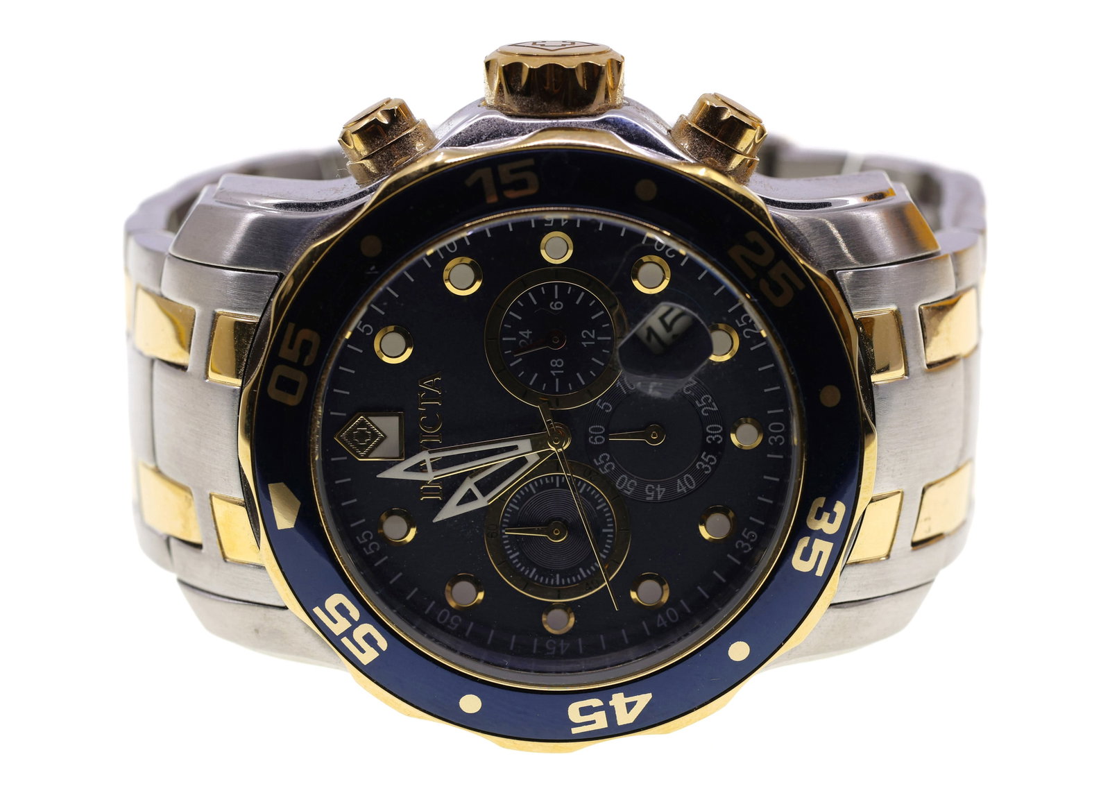 MEN'S INVICTA MODEL 0077 JAPAN QUARTZ WRISTWATCH: MEN'S INVICTA MODEL 0077 JAPAN QUARTZ WRISTWATCH Men's Invicta Model 0077 Pro-Diver Japan Quartz wristwatch All Stainless Steel Invicta Pelic