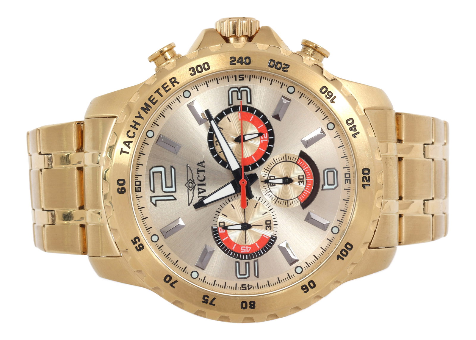 MEN'S INVICTA MODEL 19664 JAPAN QUARTZ WRISTWATCH: MEN'S INVICTA MODEL 19664 JAPAN QUARTZ WRISTWATCH Men's Invicta Model 19664 Speedway Japan Quartz wristwatch Stainless Steel case and band Invicta