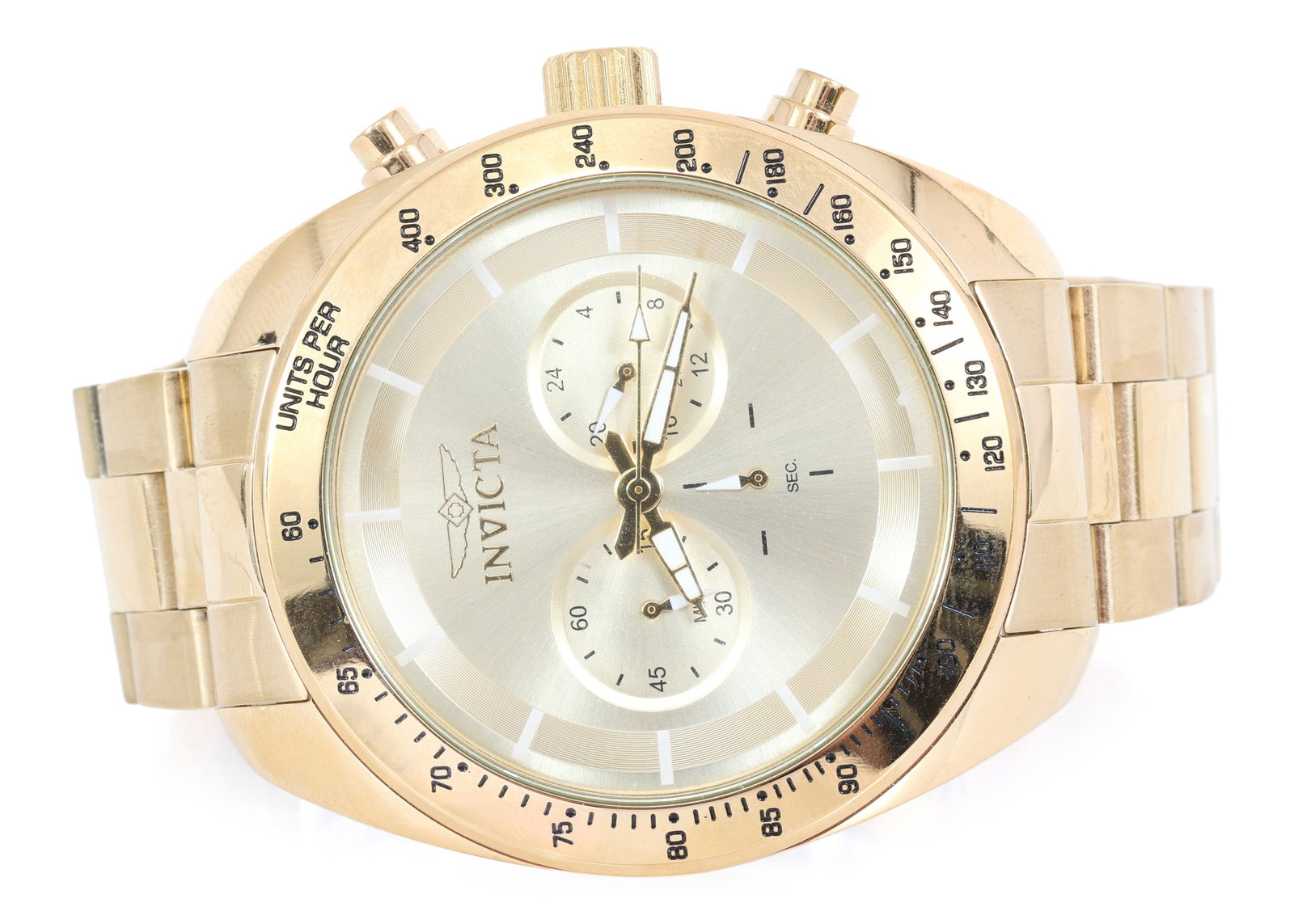 MEN'S INVICTA MODEL 28905 JAPAN QUARTZ WRISTWATCH: MEN'S INVICTA MODEL 28905 JAPAN QUARTZ WRISTWATCH Men's Invicta Model 28905 Speedway Japan Quartz wristwatch Stainless Steel case and band Invicta