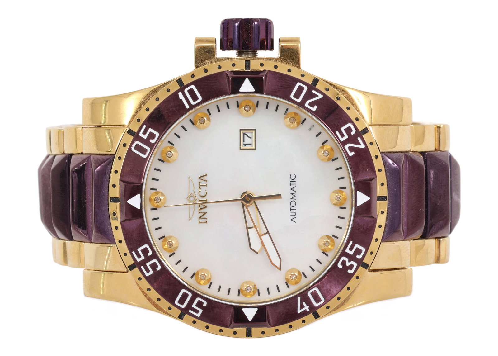 MEN'S INVICTA MODEL 33349 JAPAN AUTOMATIC WRISTWATCH: MEN'S INVICTA MODEL 33349 JAPAN AUTOMATIC WRISTWATCH Men's Invicta Model 33349 Japan Automatic wristwatch Stainless Steel case and band Invicta Pe