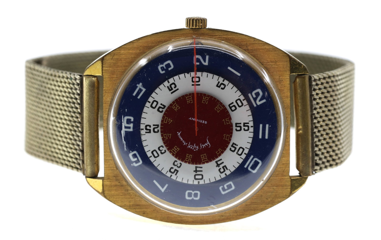 SAKS FIFTH AVE ROTATING DIAL MECHANICAL WRISTWATCH (1 of 6)
