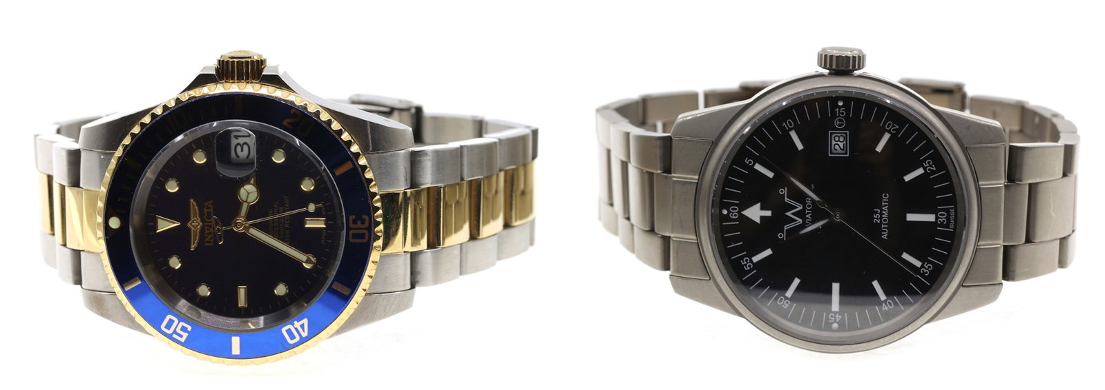 MEN'S INVICTA & IW AUTOMATIC MOVEMENT WRISTWATCHES (1 of 12)
