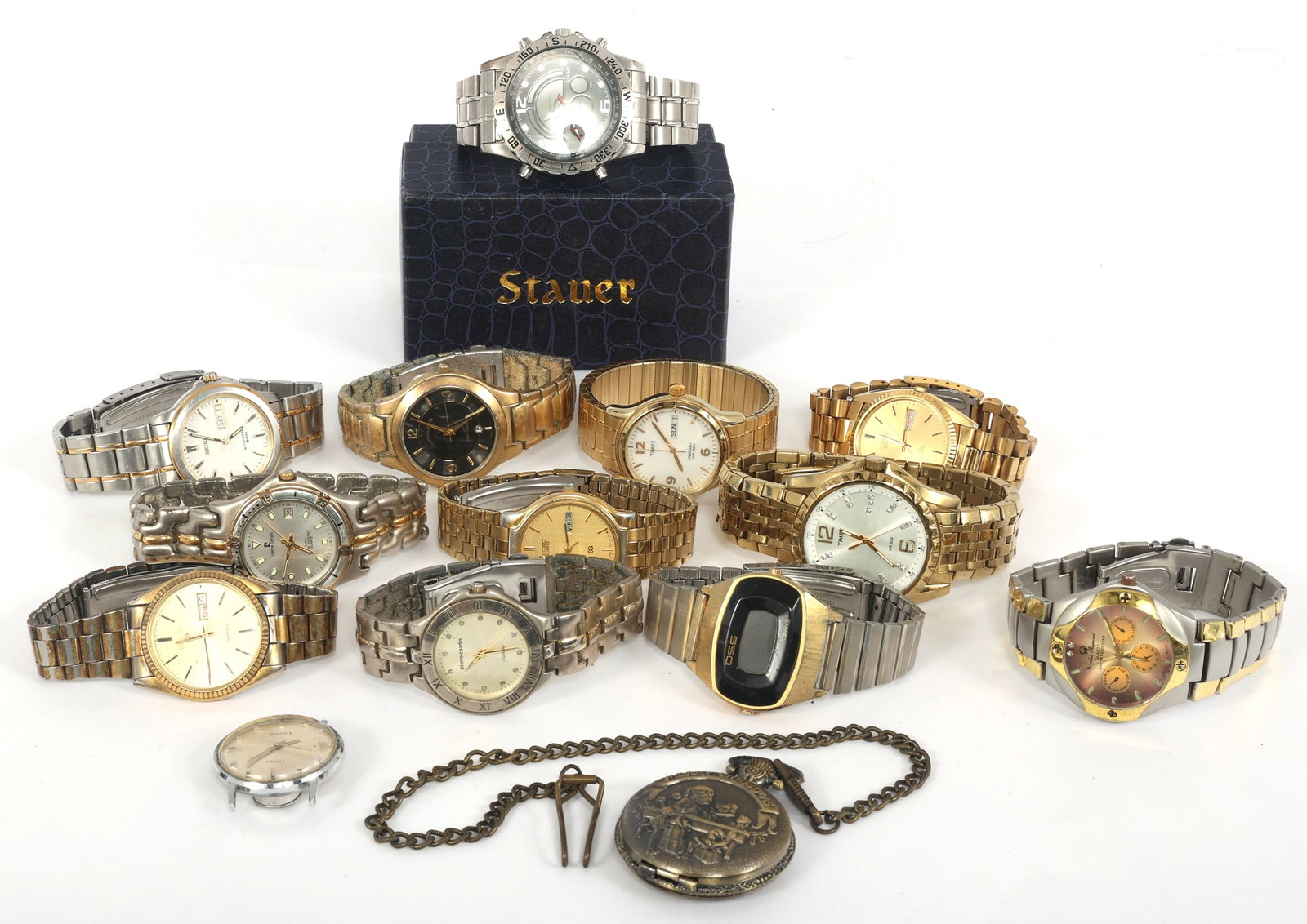MEN'S STAINLESS STEEL QUARTZ MOVEMENT WRISTWATCHES (1 of 2)