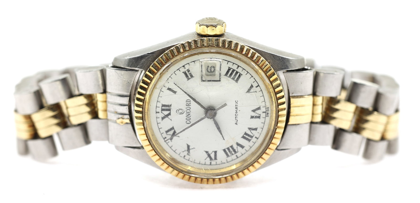 LADIES CONCORD AUTOMATIC STAINLESS STEEL WRISTWATCH (1 of 5)