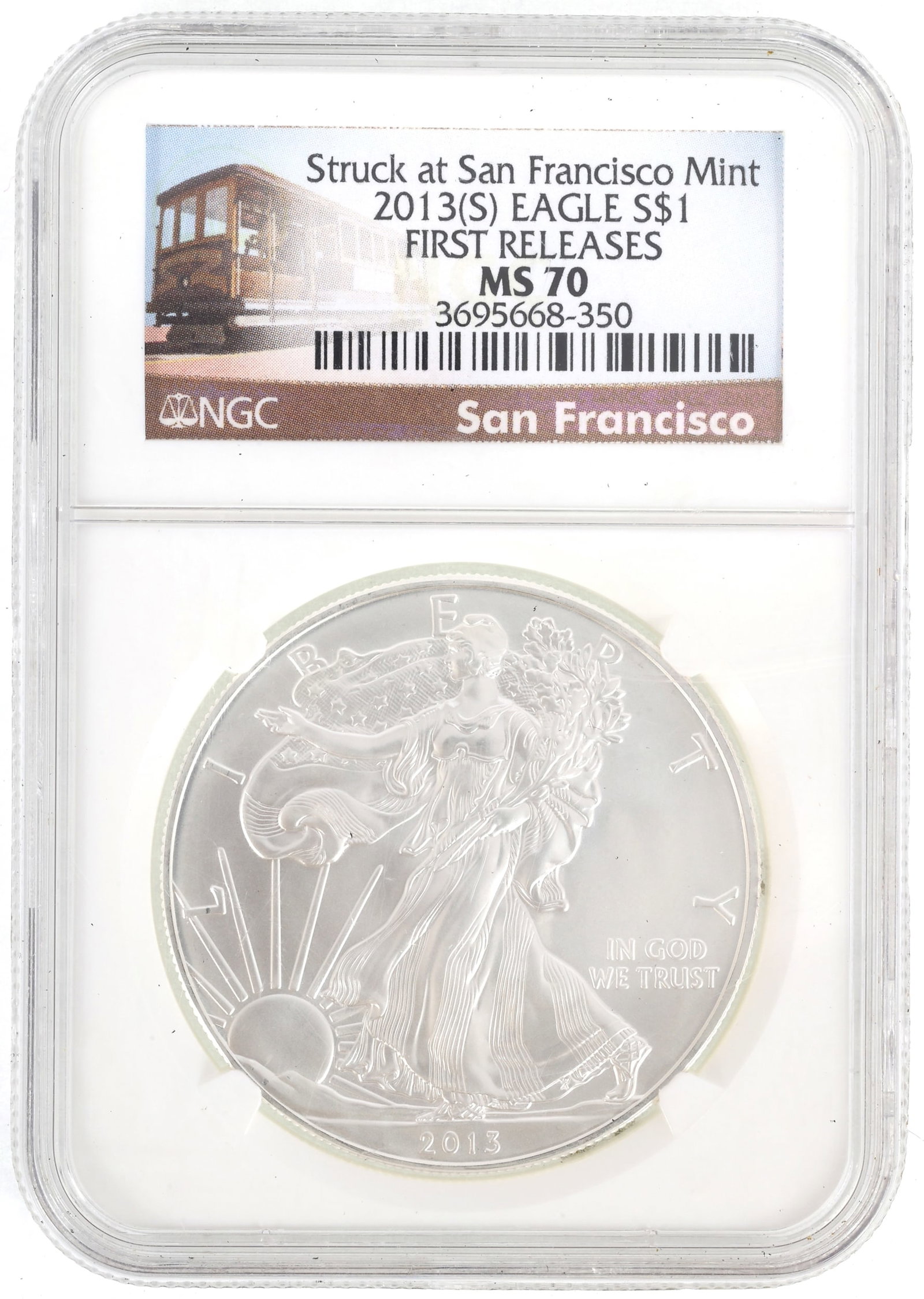 2013-S US SILVER EAGLE $1 COIN NGC MS70 FIRST RELEASES (1 of 2)