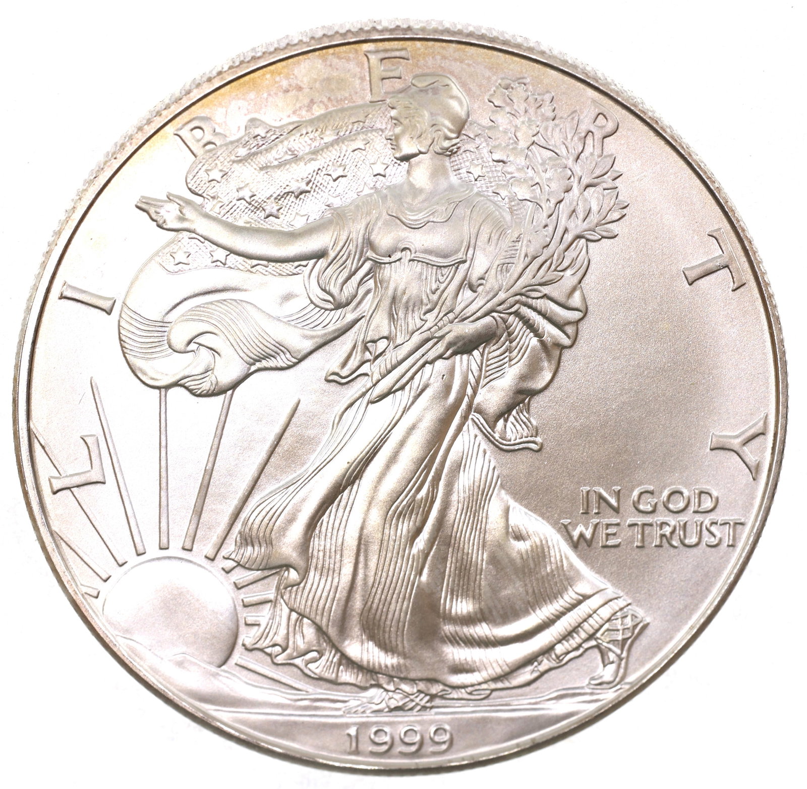 1999 US SILVER EAGLE $1 COIN - UNC (1 of 2)