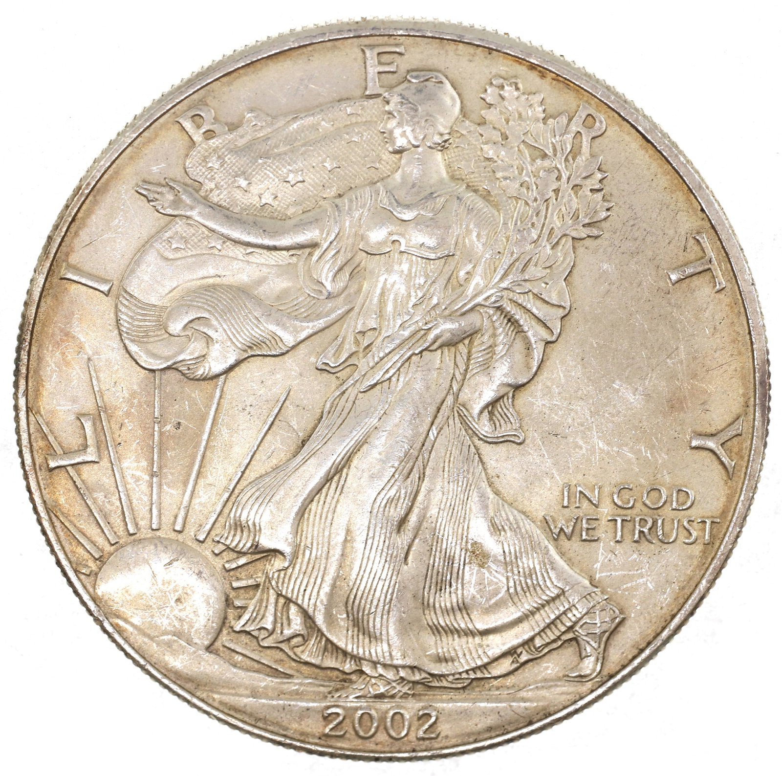 2002 US SILVER EAGLE $1 COIN (1 of 2)