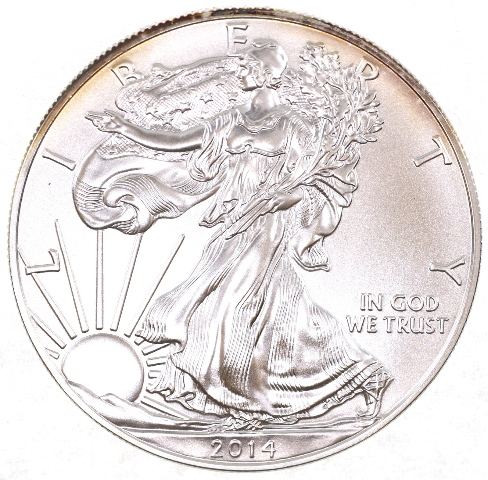 2014 US SILVER EAGLE $1 COIN - UNC (1 of 2)