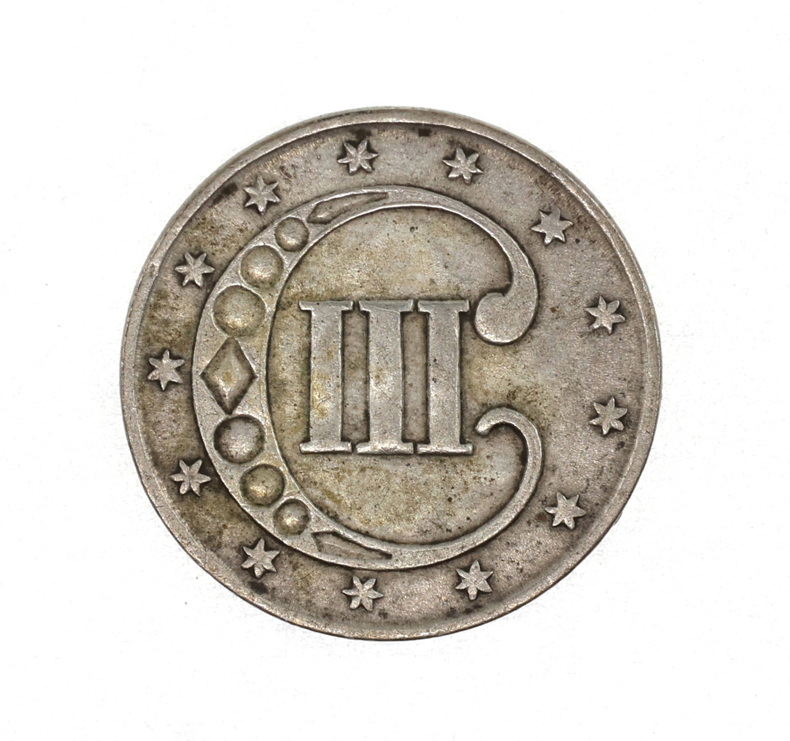 1851 US .750 SILVER 3C COIN: 1851 US .750 SILVER 3C COIN 1851 United States .750 silver 3c coin. IMPORTANT NOTE - PLEASE READ: REGARDING OUR IN-HOUSE SHIPPING & INVOICING Shipping: Auctioneers no longer have the option to disable