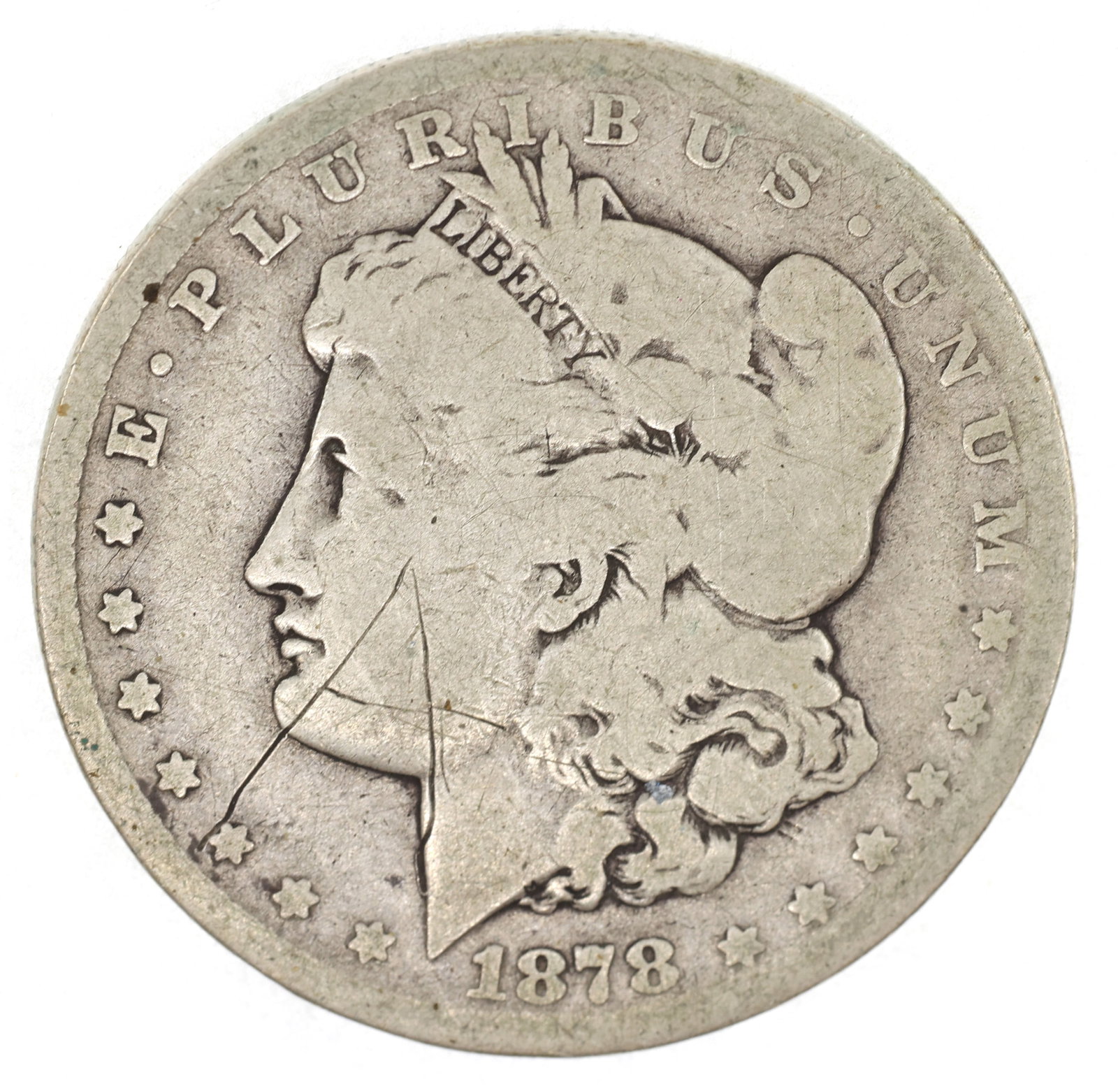 1878-CC US SILVER MORGAN DOLLAR COIN (1 of 2)