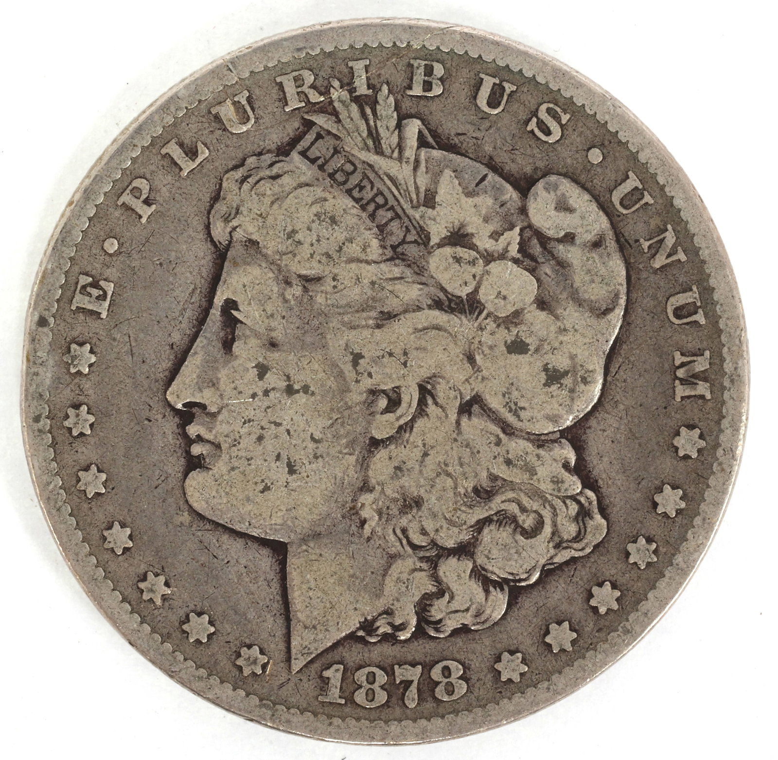 1878-CC US SILVER MORGAN DOLLAR COIN: 1878-CC US SILVER MORGAN DOLLAR COIN 1878-CC United States .900 silver Morgan $1 coin. IMPORTANT NOTE - PLEASE READ: REGARDING OUR IN-HOUSE SHIPPING & INVOICING Shipping: Auctioneers no longer have th