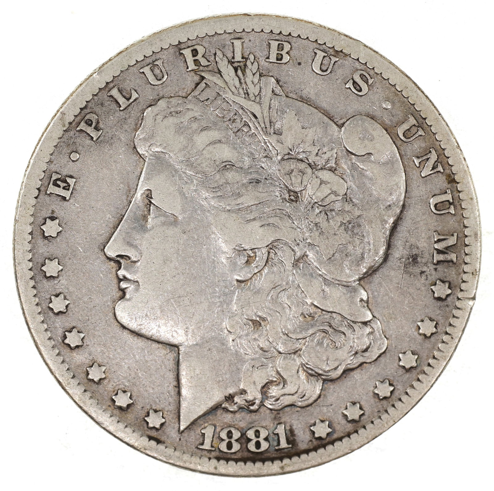 1881-CC US SILVER MORGAN DOLLAR COIN (1 of 2)