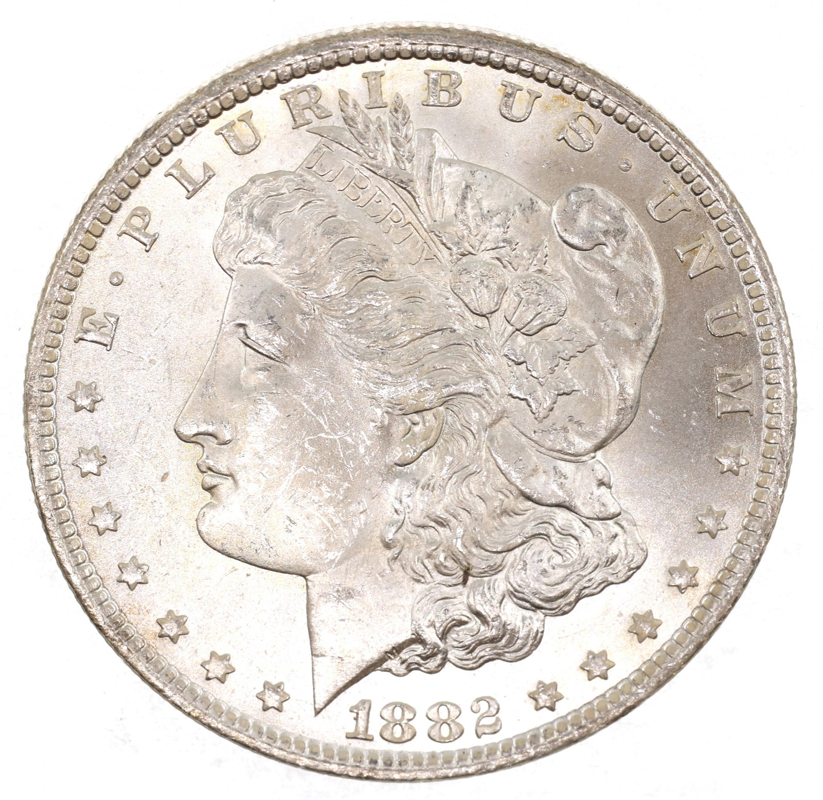 1882-CC US SILVER MORGAN DOLLAR COIN (1 of 2)