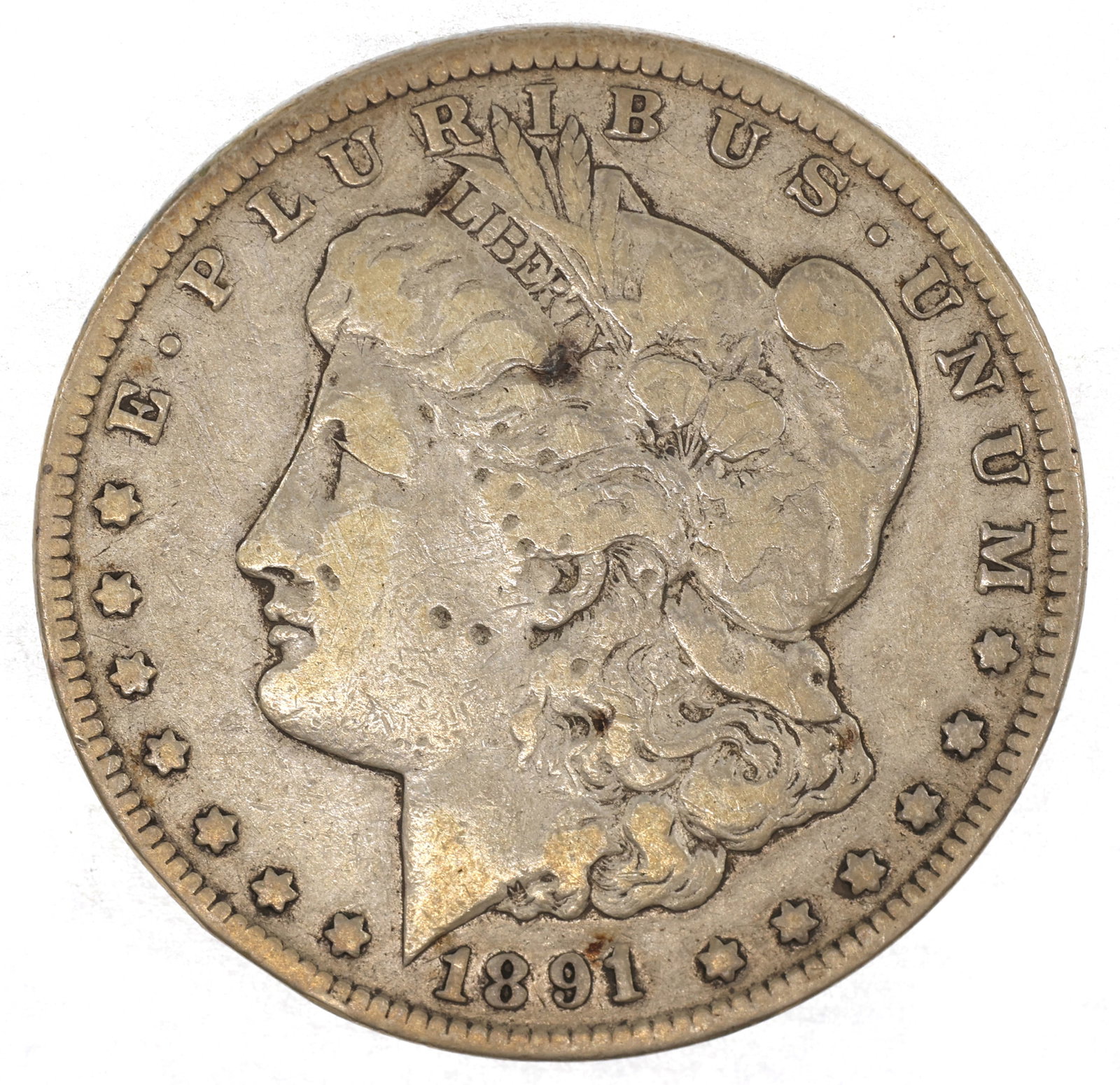 1891-CC US SILVER MORGAN DOLLAR COIN: 1891-CC US SILVER MORGAN DOLLAR COIN 1891-CC United States .900 silver Morgan dollar coin. IMPORTANT NOTE - PLEASE READ: REGARDING OUR IN-HOUSE SHIPPING & INVOICING Shipping: Auctioneers no longer hav