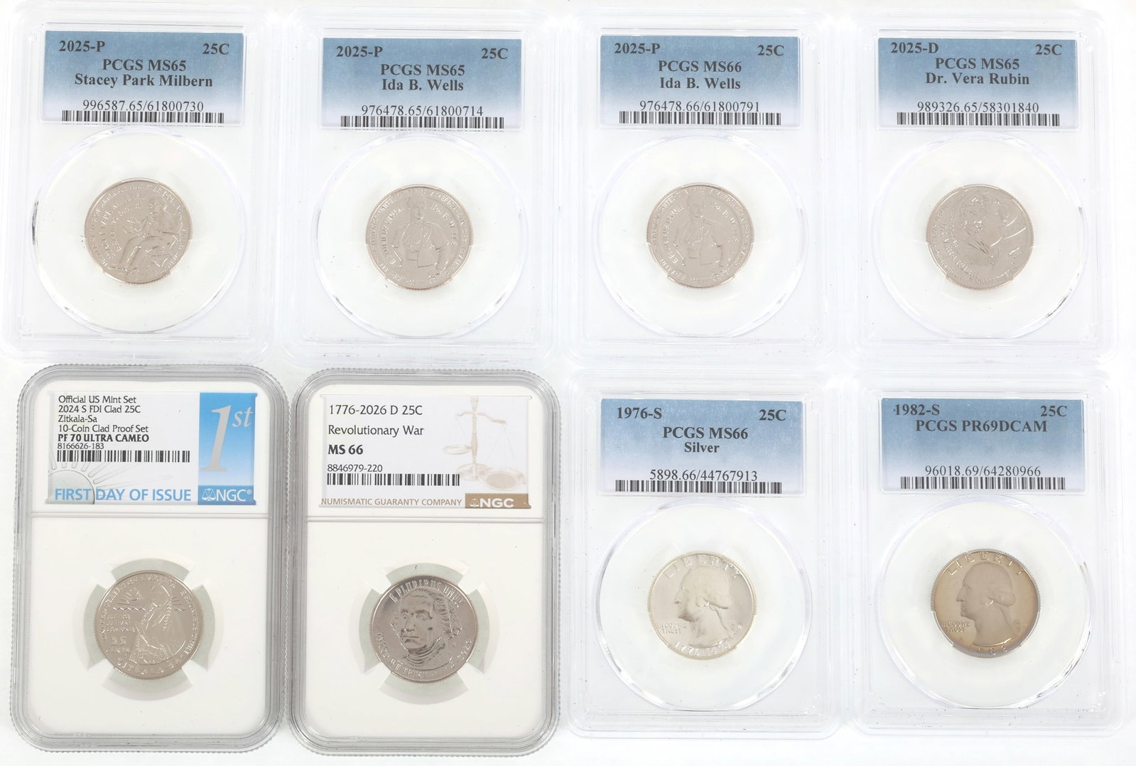 US 25C COMMEMORATIVE COINS NGC, PCGS (1 of 10)