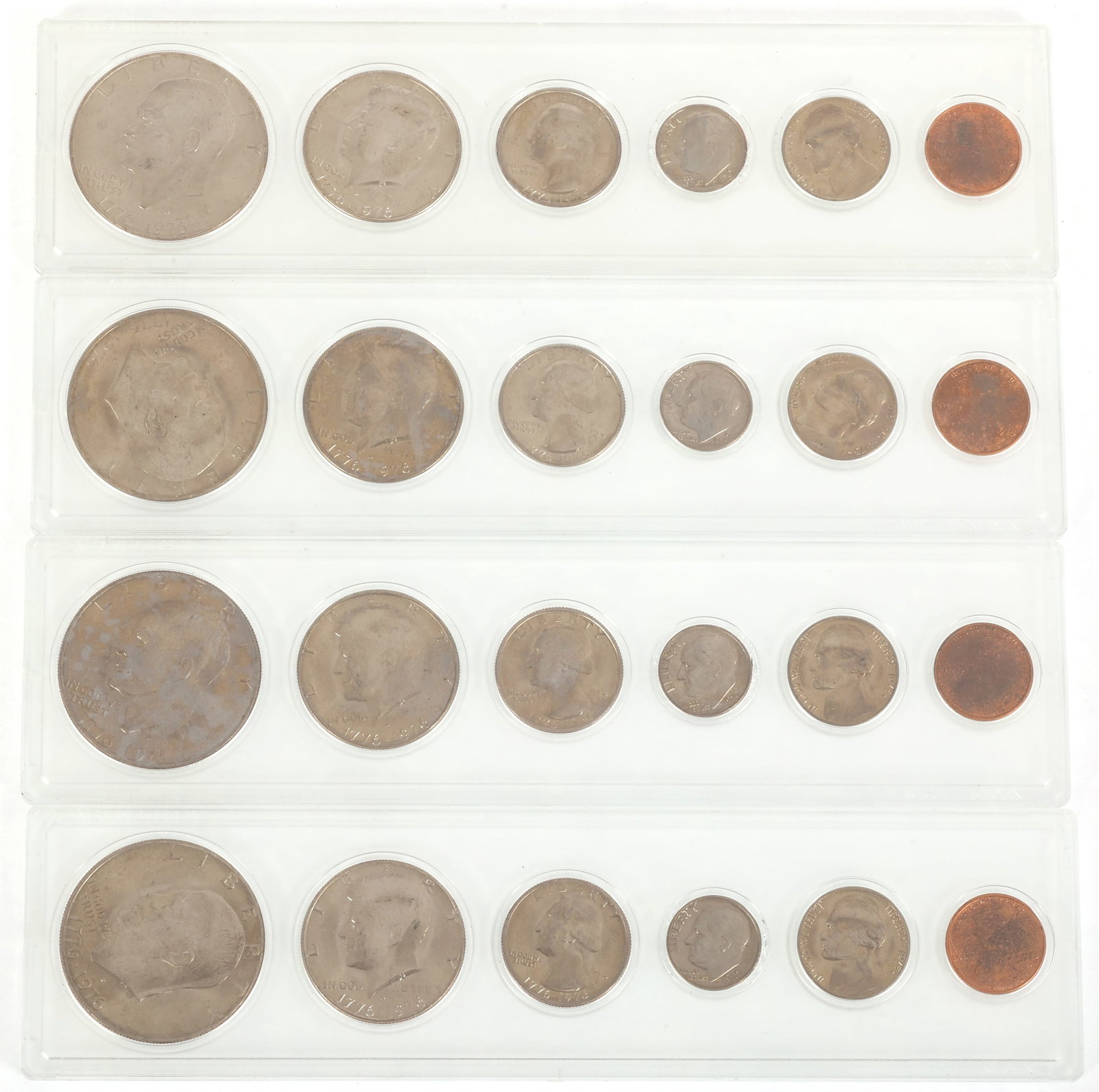 1976 US CLAD BICENTENNIAL COIN SETS IN WHITMAN CASES (1 of 6)