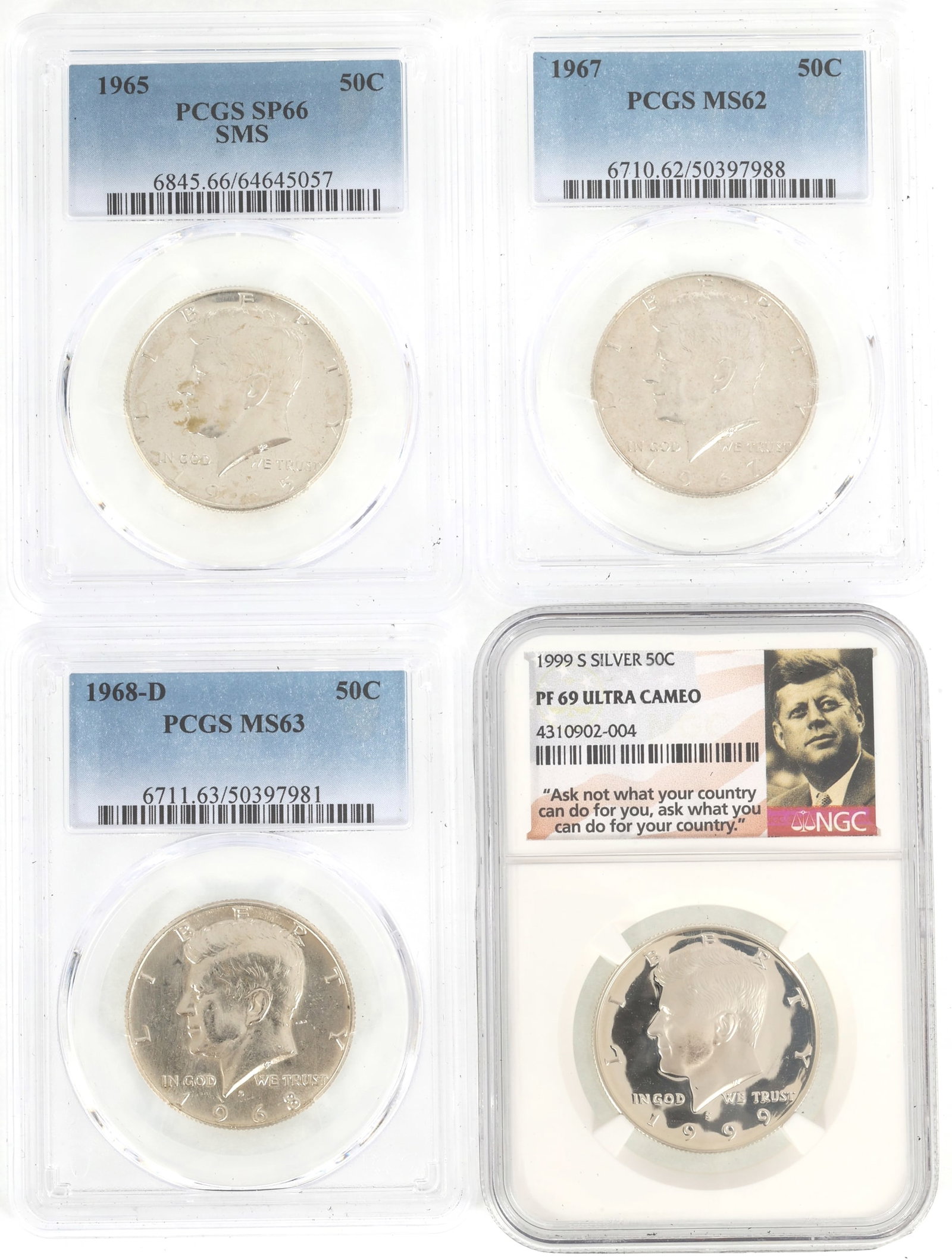US 40% & 90% SILVER 50C KENNEDY COINS PCGS & NGC (1 of 6)