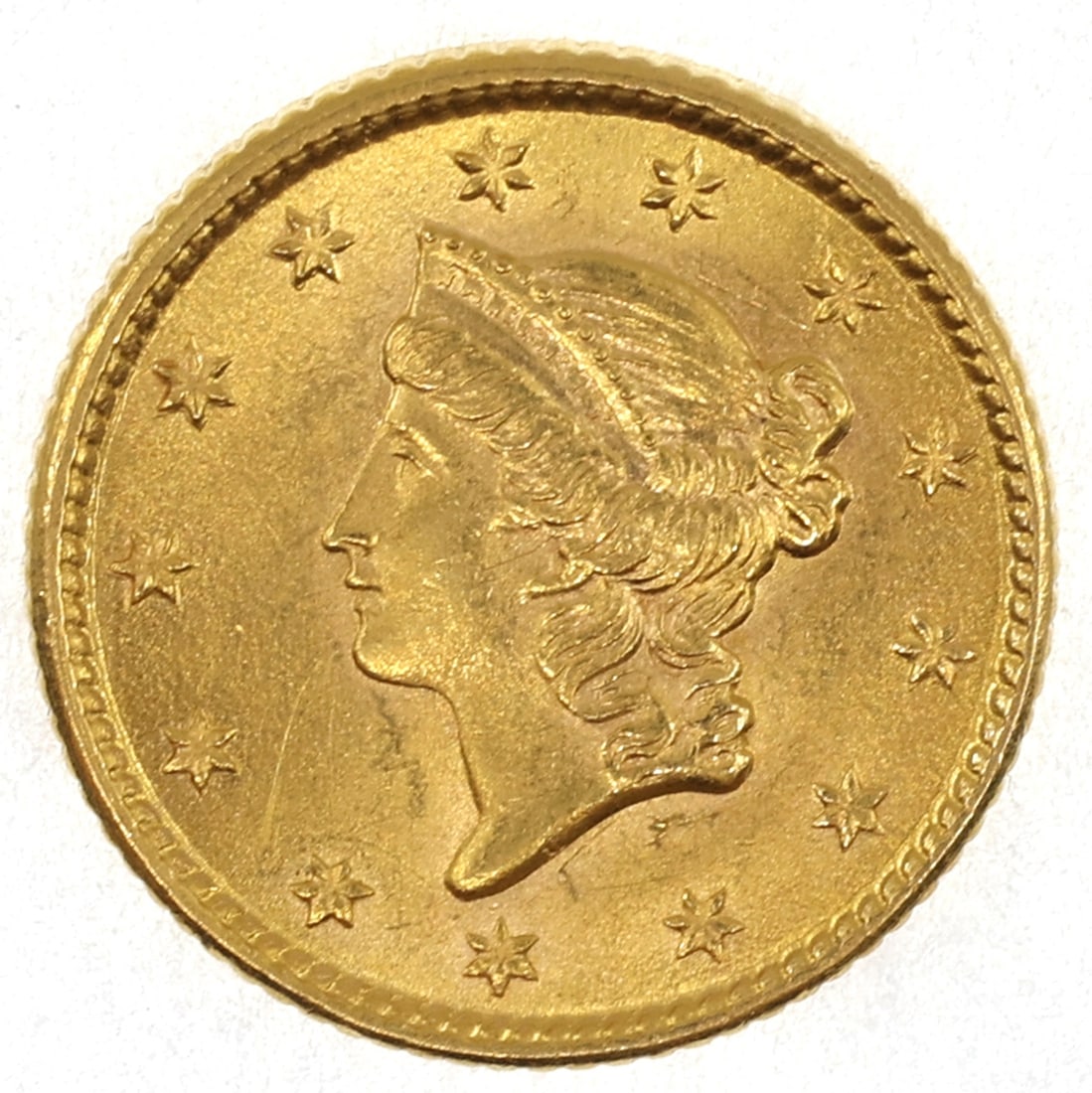 1853 US GOLD $1 TYPE-1 COIN MS (1 of 2)