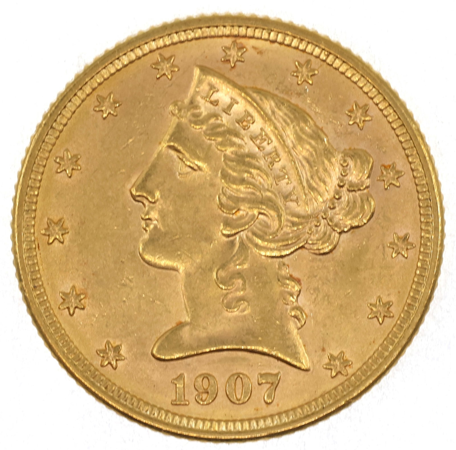 1907-D US GOLD $5 LIBERTY HEAD HALF EAGLE COIN MS: 1907-D US GOLD $5 LIBERTY HEAD HALF EAGLE COIN MS 1907-D United States 90% gold $5 Liberty Head head Eagle, MS. IMPORTANT NOTE - PLEASE READ: REGARDING OUR IN-HOUSE SHIPPING & INVOICING Shipping