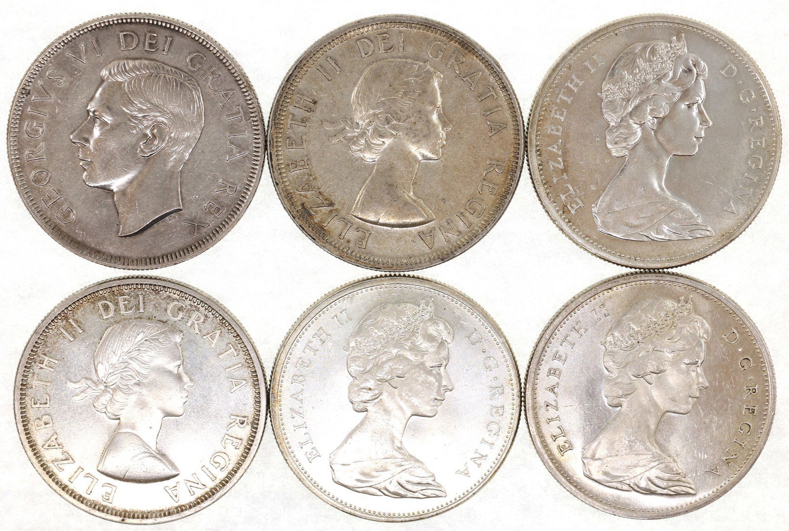 1949-1965 SILVER CANADIAN $1 COINS (1 of 2)