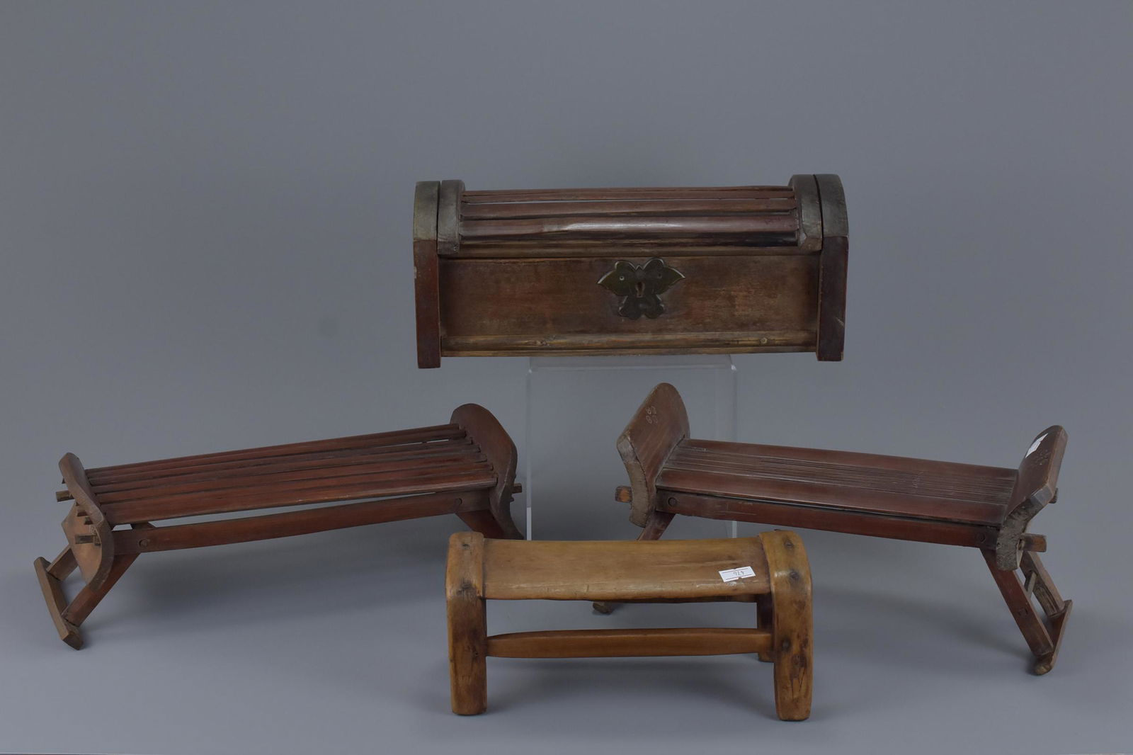 Two Chinese Bamboo Travel Folding Pillows, together (1 of 9)