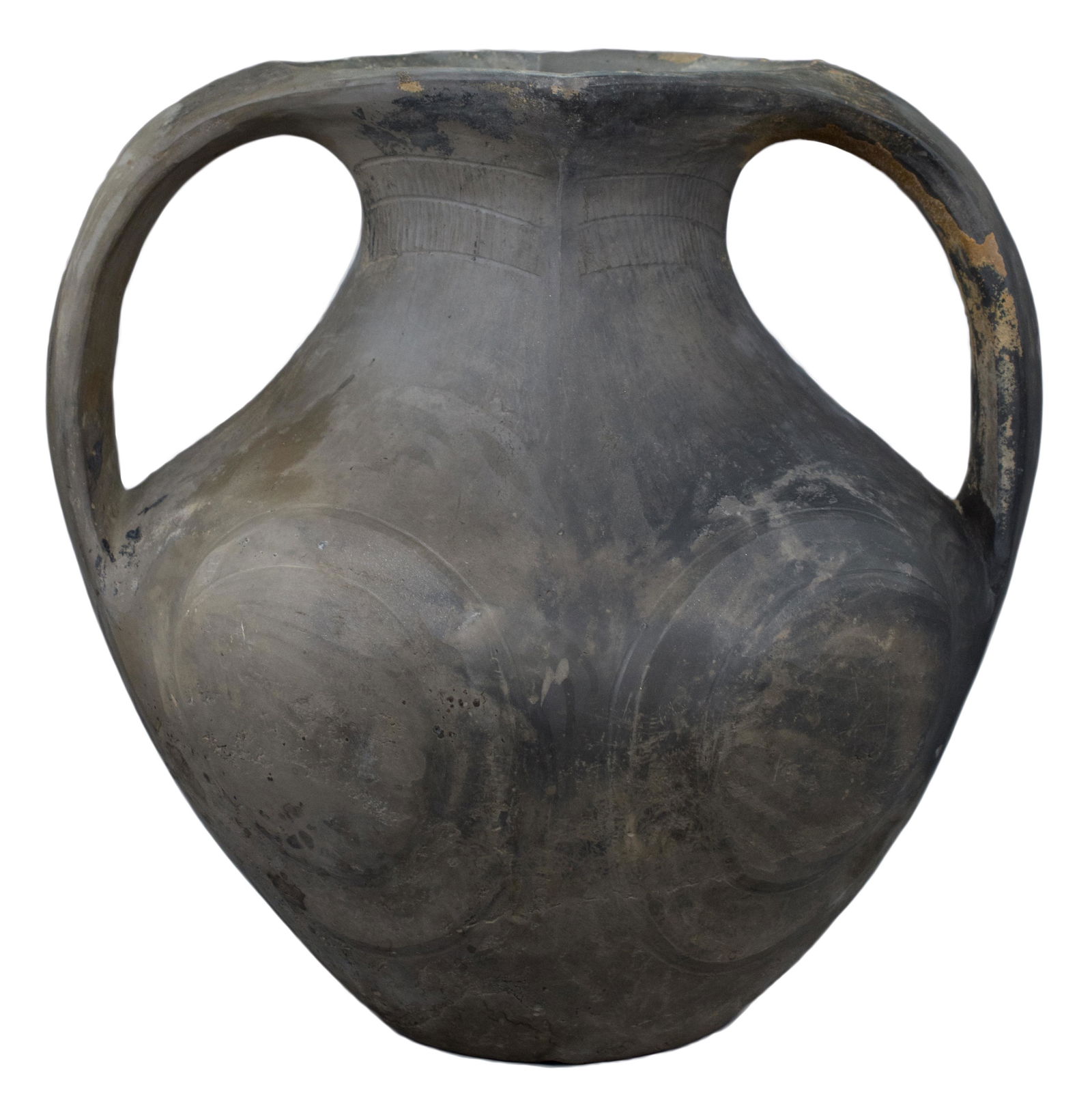 A Rare Large Chinese Han Dynasty Black Pottery Amphora (1 of 8)