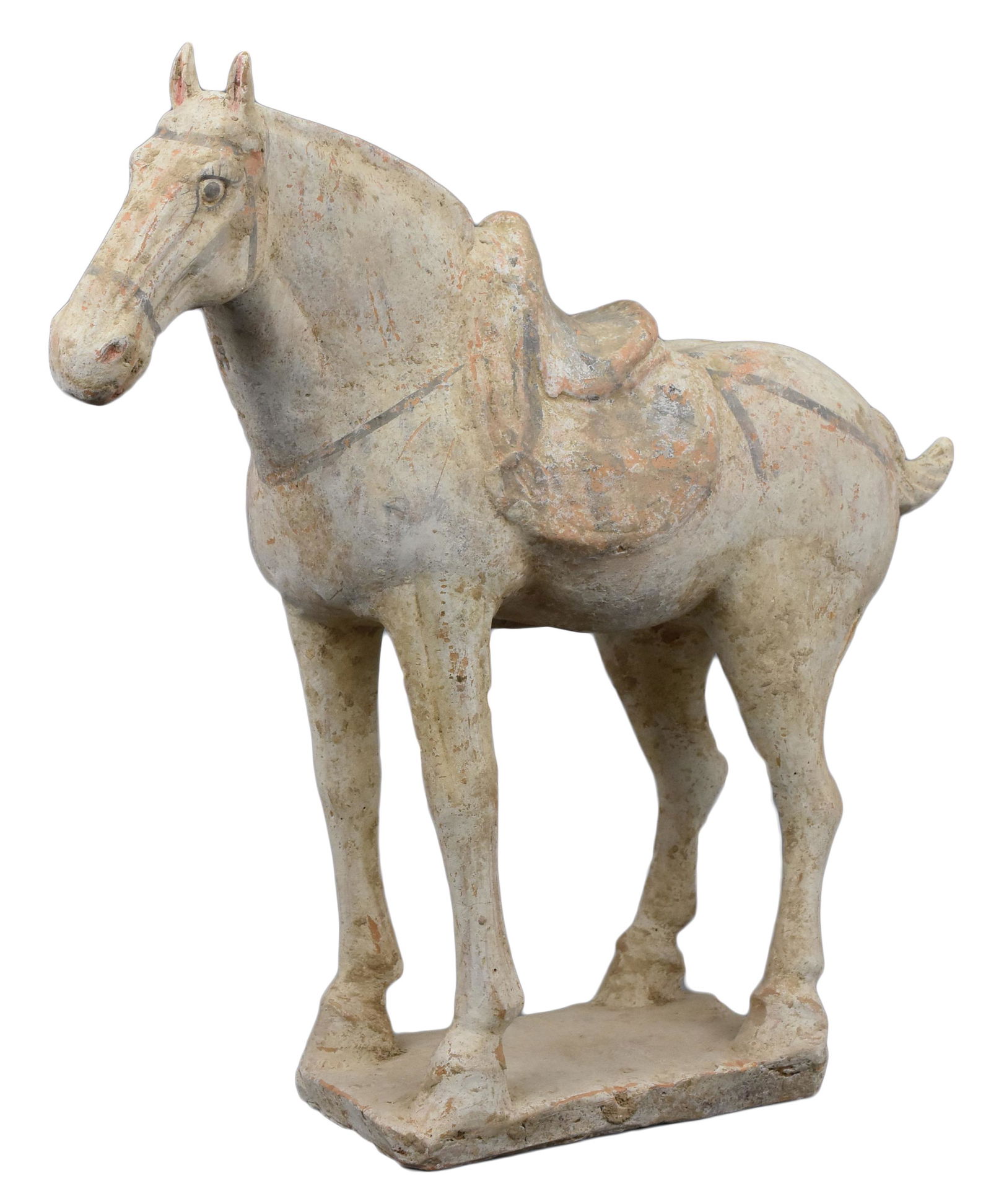 A Chinese Painted Pottery Tang Horse (1 of 9)
