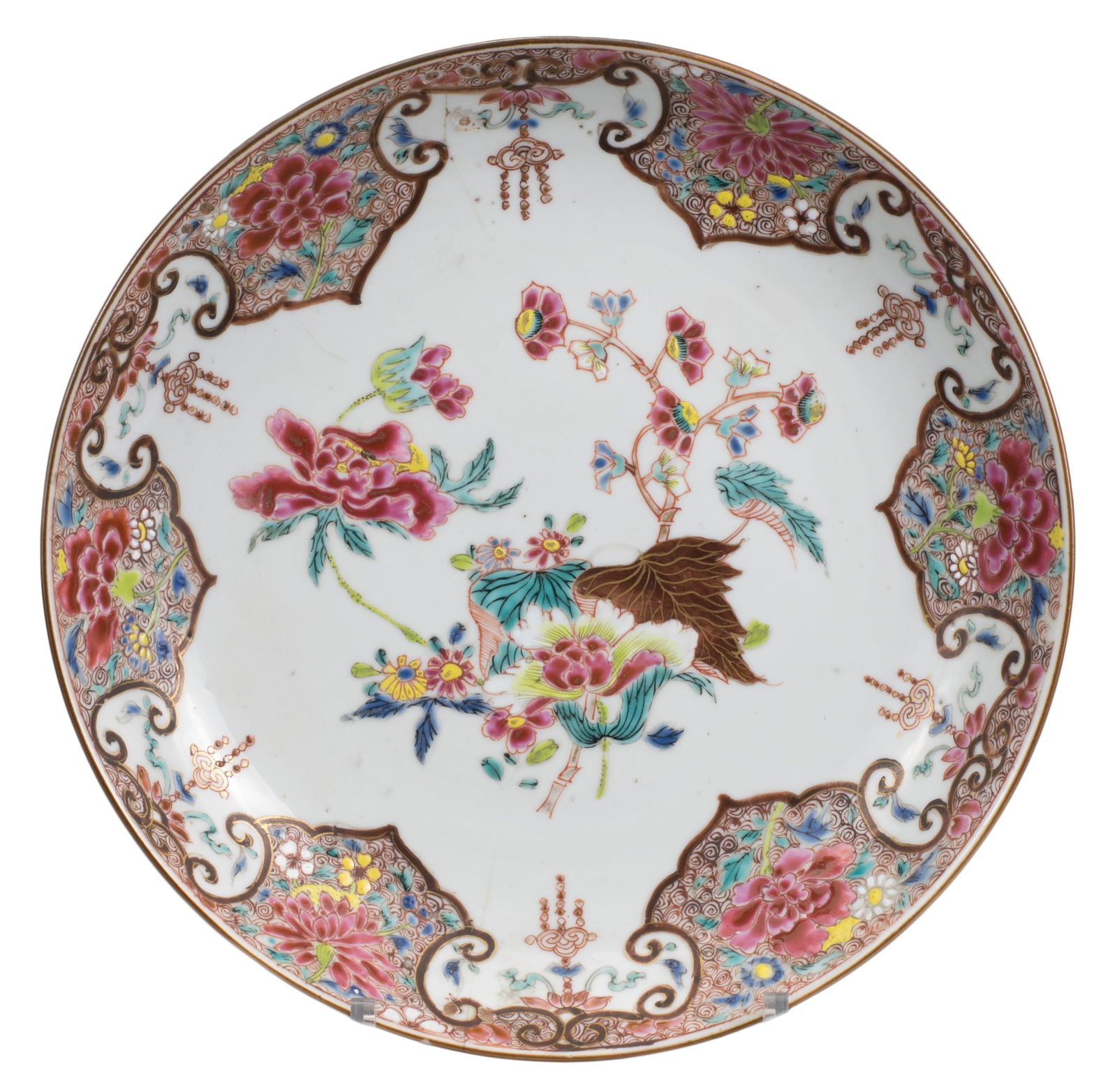 CHINESE FAMILLE ROSE PORCELAIN DISH, 18th CENTURY (1 of 9)