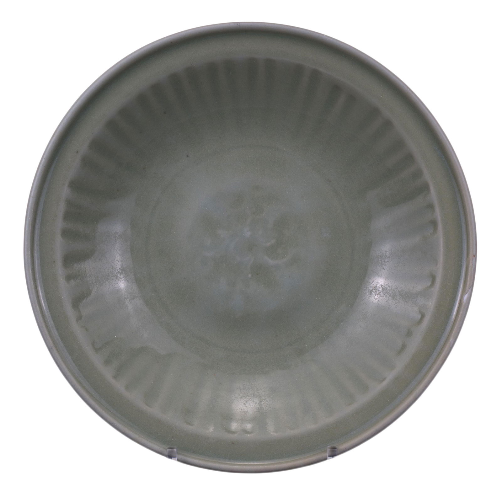 CHINESE LONGQUAN CELADON DISH, YUAN DYNASTY (1 of 7)