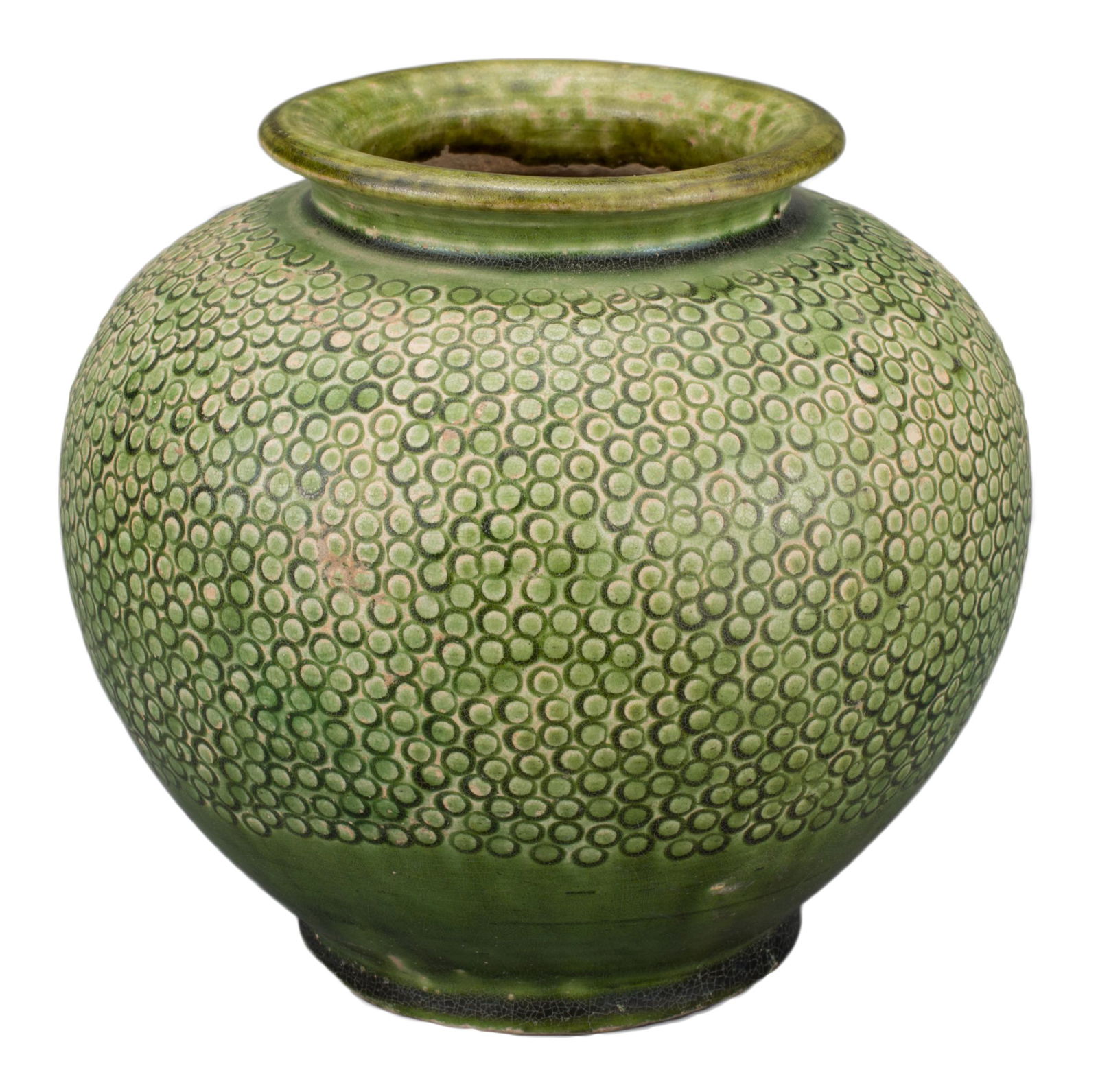 CHINESE GREEN-GLAZED JAR, TANG DYNASTY (1 of 5)