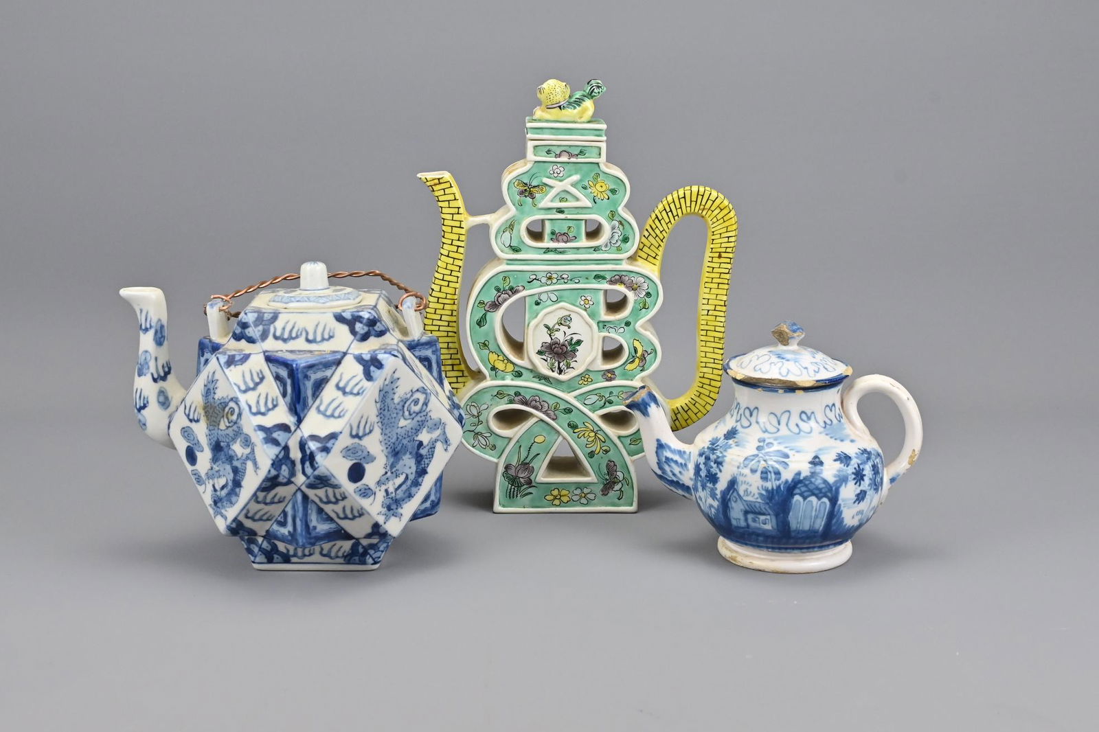 Two Vintage Chinese Porcelain Teapots (1 of 3)