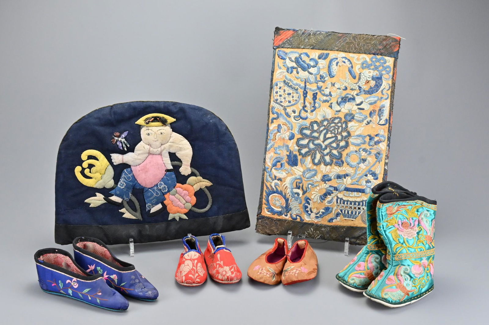 A group of Chinese 19/20th Century textiles to include (1 of 8)