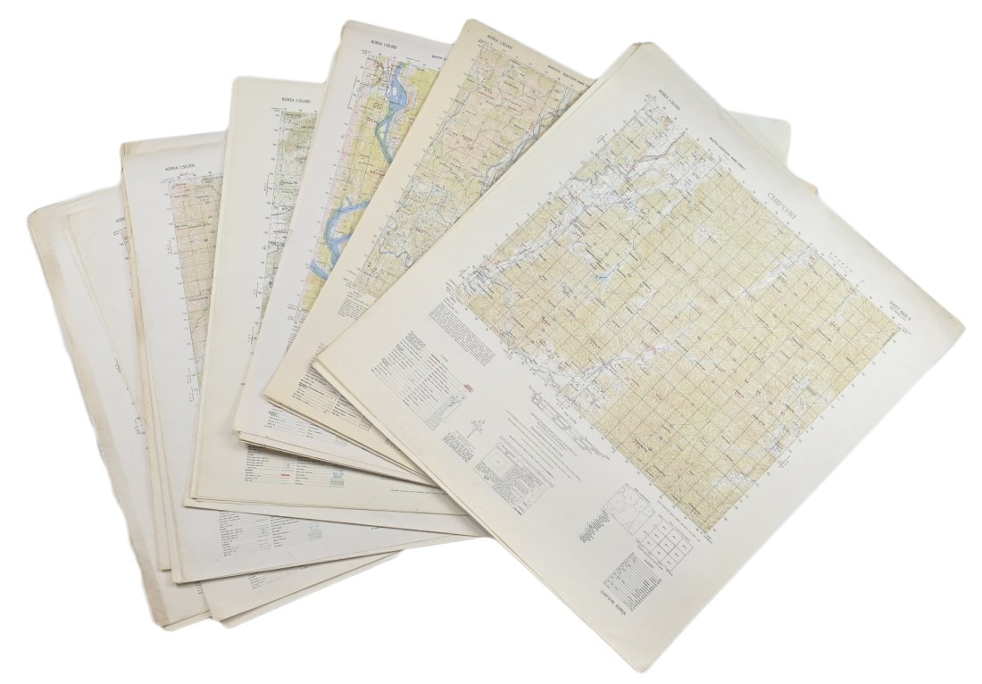 US DEPARTMENT OF DEFENSE. KOREAN WAR MAPS (1950-1953) (1 of 6)