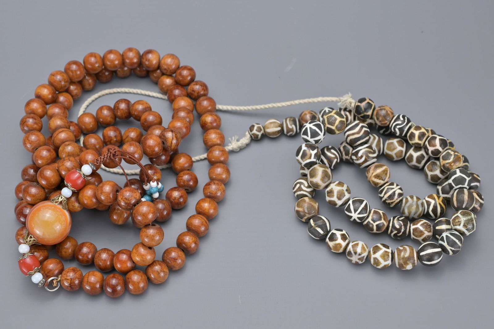 TWO BEADED NECKLACES (1 of 4)