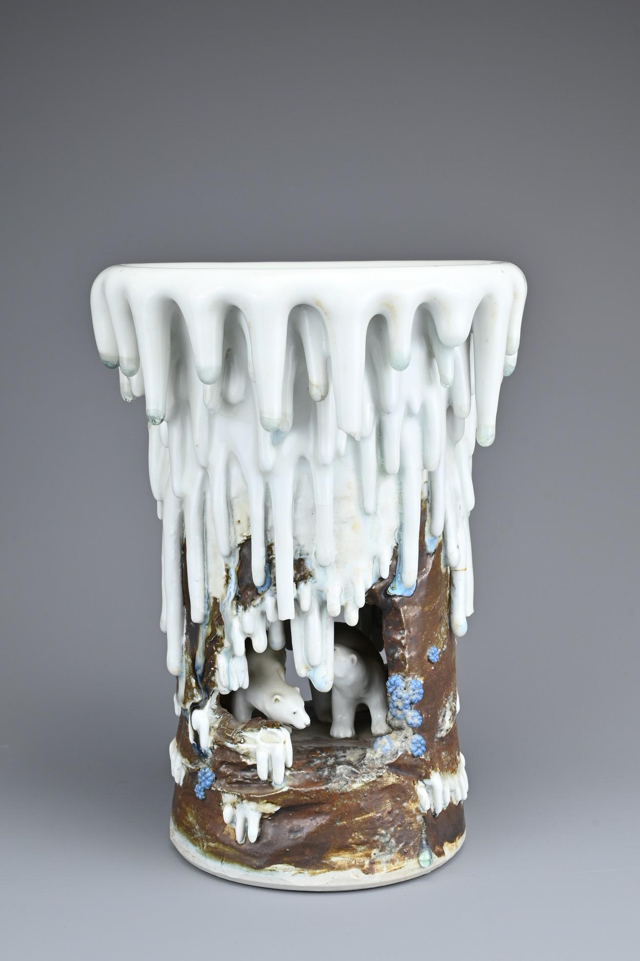 A RARE JAPANESE PORCELAIN VASE, MIYAGAWA KOZAN, C1900-1910 (1 of 10)