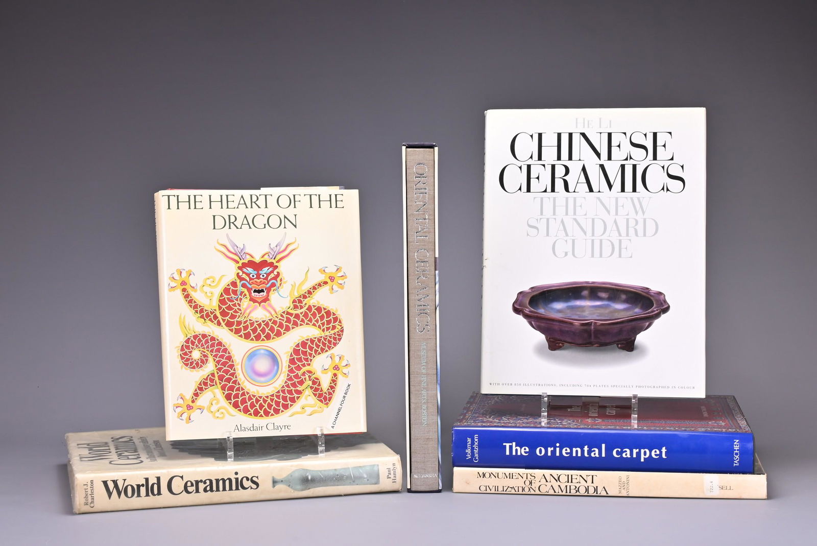 SIX REFERENCE BOOKS ON ORIENTAL CERAMICS, CARPETS AND ANCIENT CIVILISATIONS TO INCLUDE: 'The World's (1 of 4)