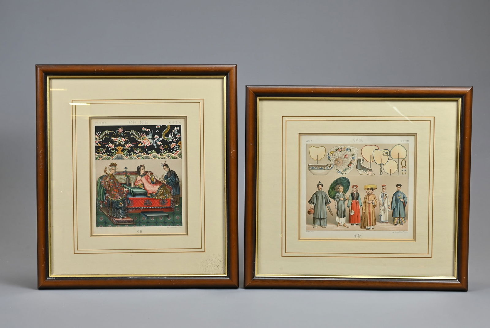 TWO LATE 19TH CENTURY CHROMOLITHOGRAPH PLATES FROM ALBERT CHARLES AUGUST RACINET'S 'LE COSTUME (1 of 5)