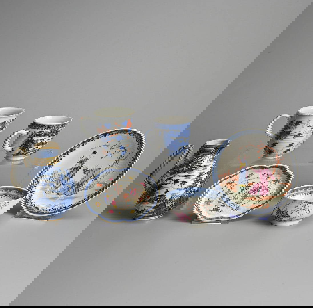 A GROUP OF CHINESE EXPORT PORCELAIN TEAWARES, QIANLONG (1736-1795).