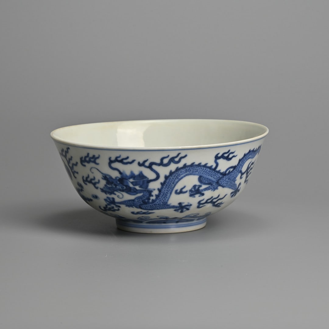 A CHINESE BLUE AND WHITE PORCELAIN BOWL, GUANGXU PERIOD (1875-1908).