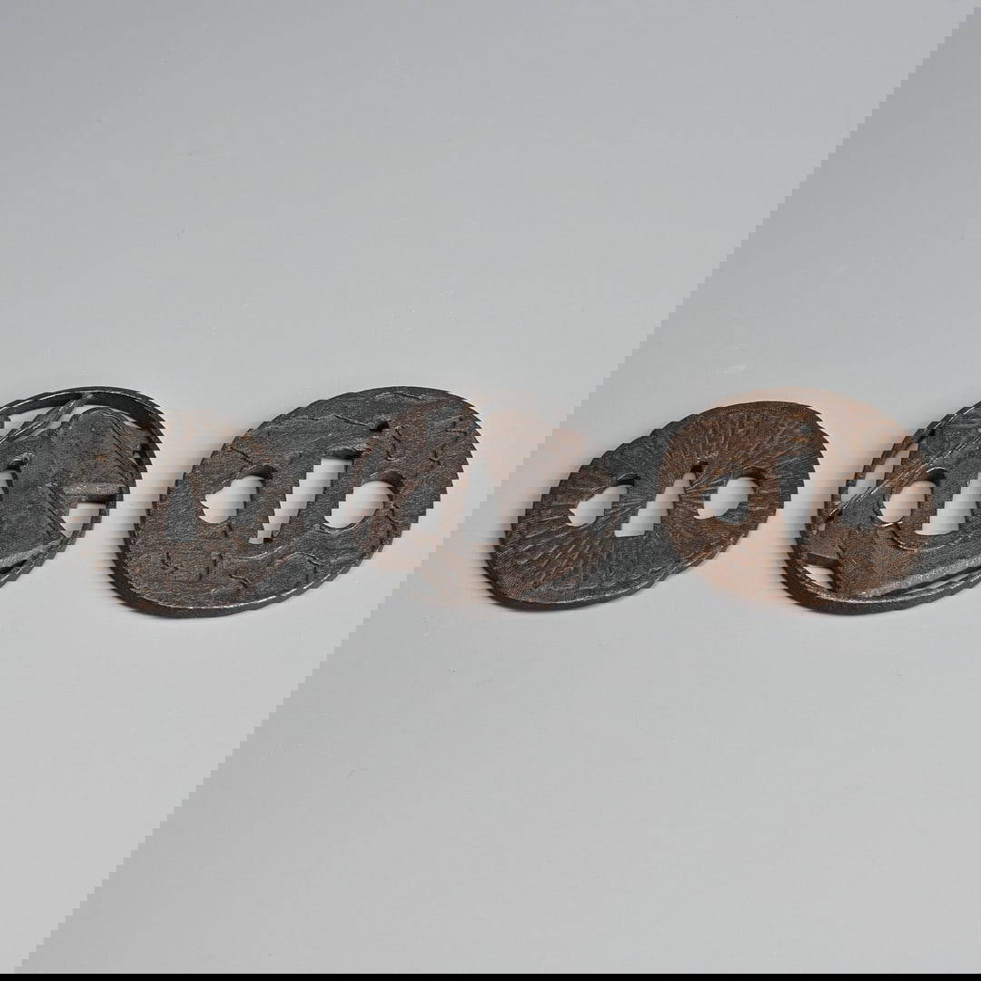 THREE ASSORTED JAPANESE IRON TSUBA.